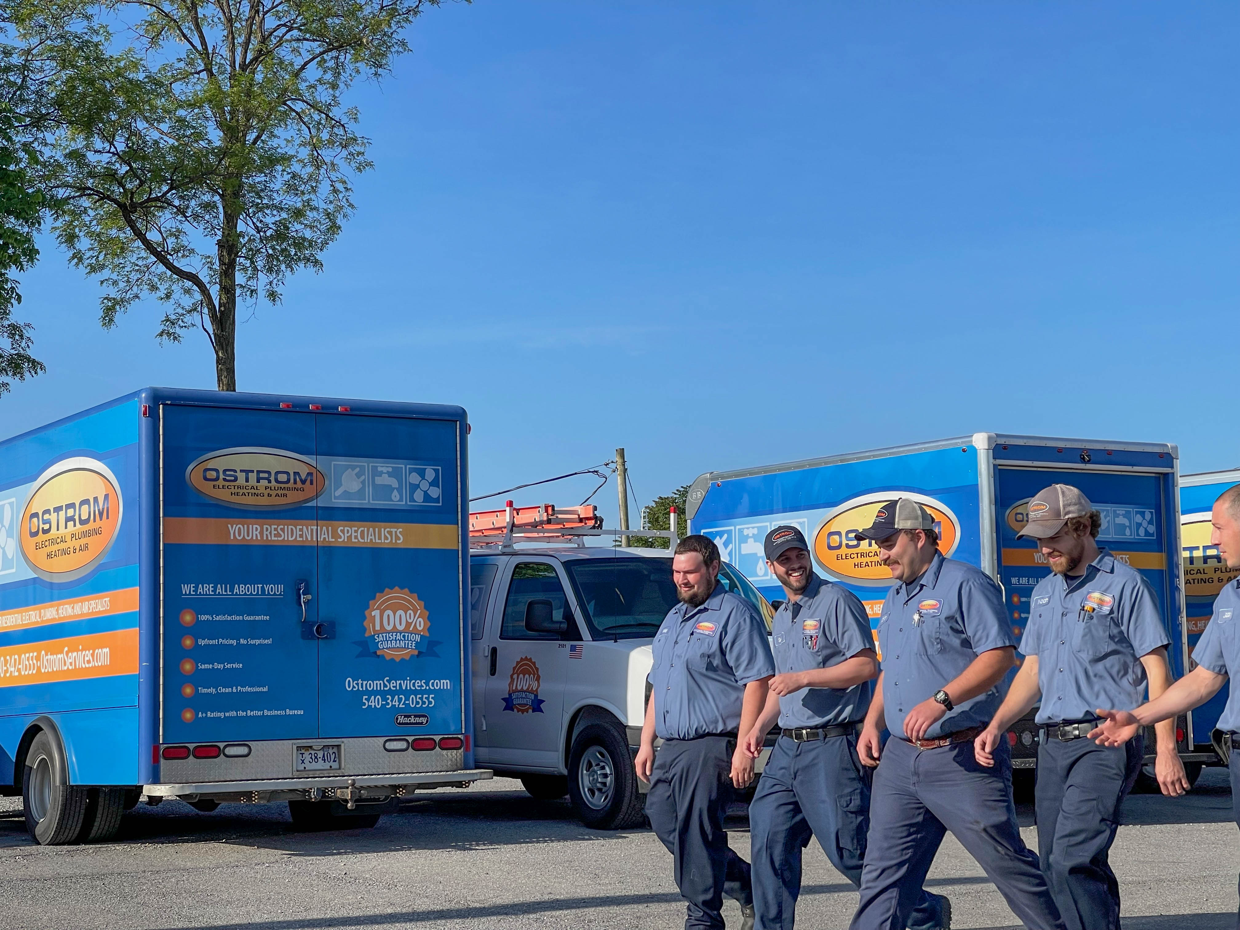 Experience top-notch service with the professional team at Ostrom Electrical Plumbing Heating & Air Conditioning.