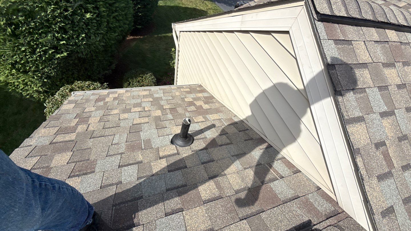 Showing clear workmanship and a secure roof vent, Mosaic Roofing & Exteriors captures the quality and care customers expect for lasting protection.