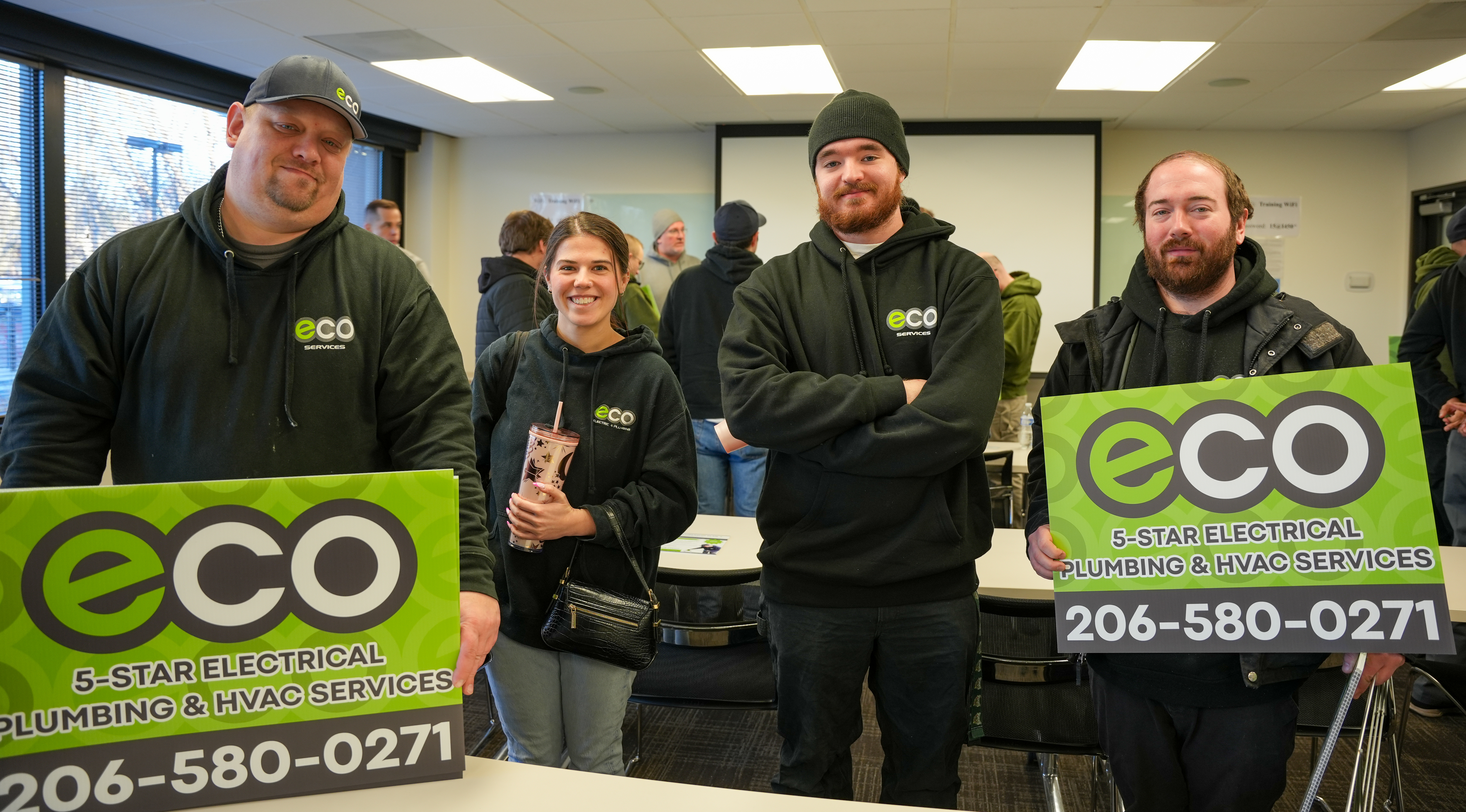 Eco Electric, Plumbing, Heating and Air showcases a confident, well trained team ready to deliver reliable, customer focused service.