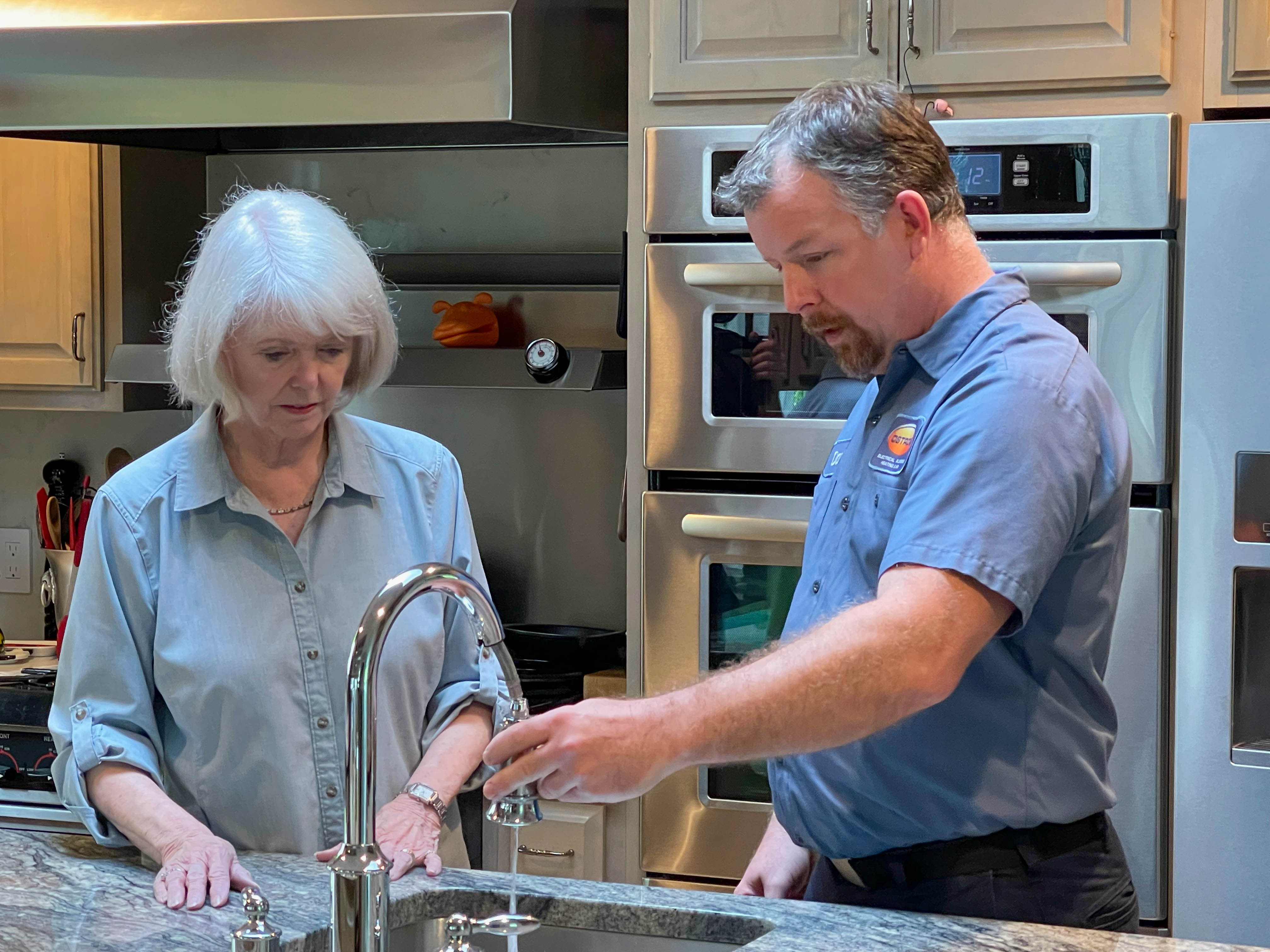 Experience expert plumbing services with Ostrom Electrical Plumbing Heating & Air Conditioning, where customer satisfaction is our priority.