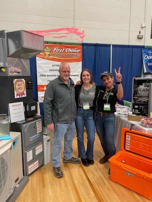 Trust First Choice Heating & Cooling for your HVAC needs—quality service with a smile!