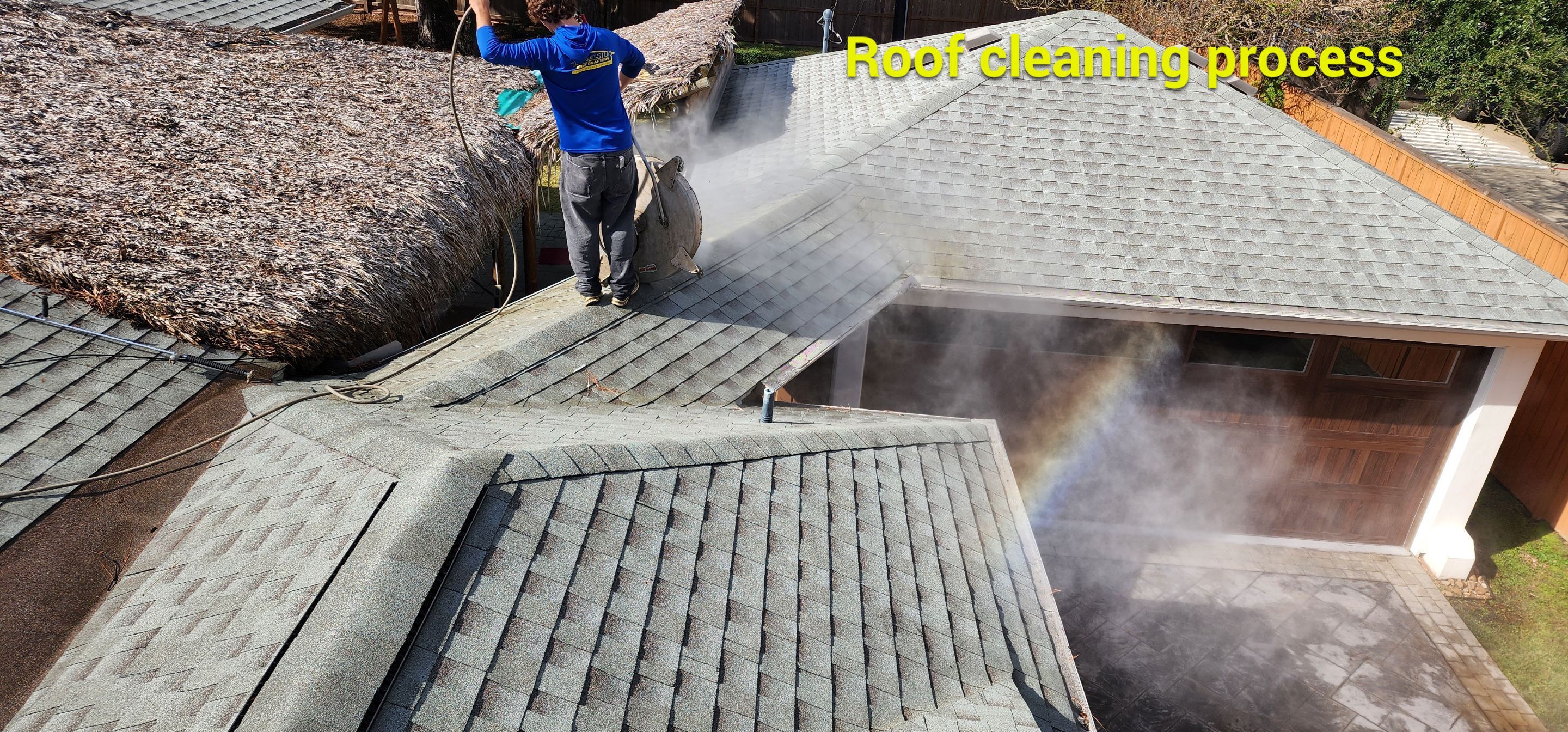 Experience top-notch roof cleaning with Precision Roof Crafters, Inc. for a spotless roof that shines with professionalism.