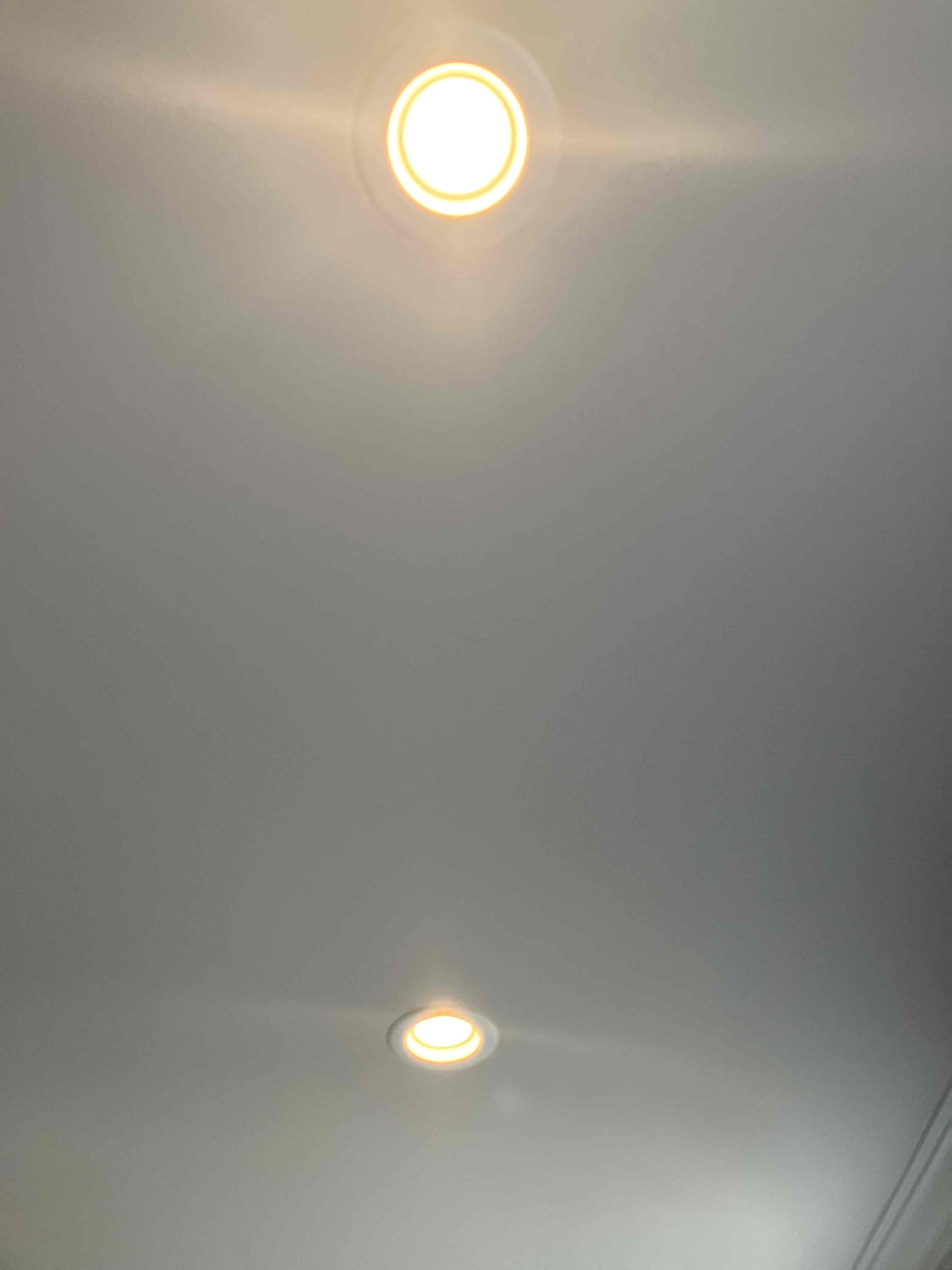 Showcasing neat, energy-efficient recessed lighting installations that highlight Dawson's Electric & Air commitment to precise, clean workmanship.