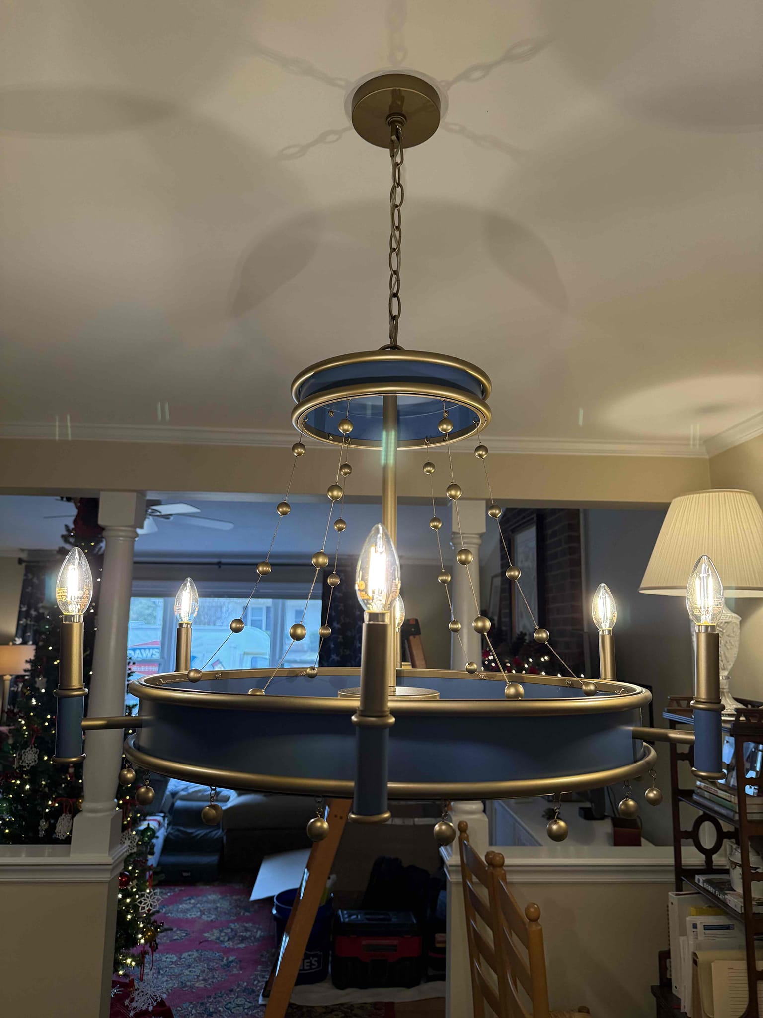 Bright, carefully installed lighting showcasing Dawson's Electric & Air commitment to professional craftsmanship and lasting value.