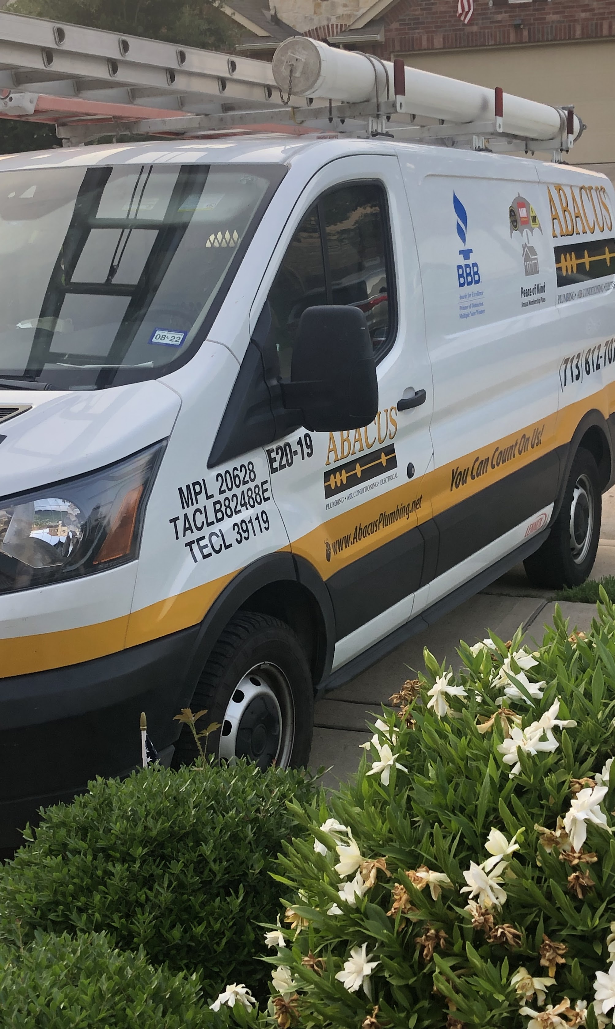 A well-equipped and professional team from Abacus Plumbing, Air Conditioning & Electrical arriving promptly to deliver reliable service and peace of mind.