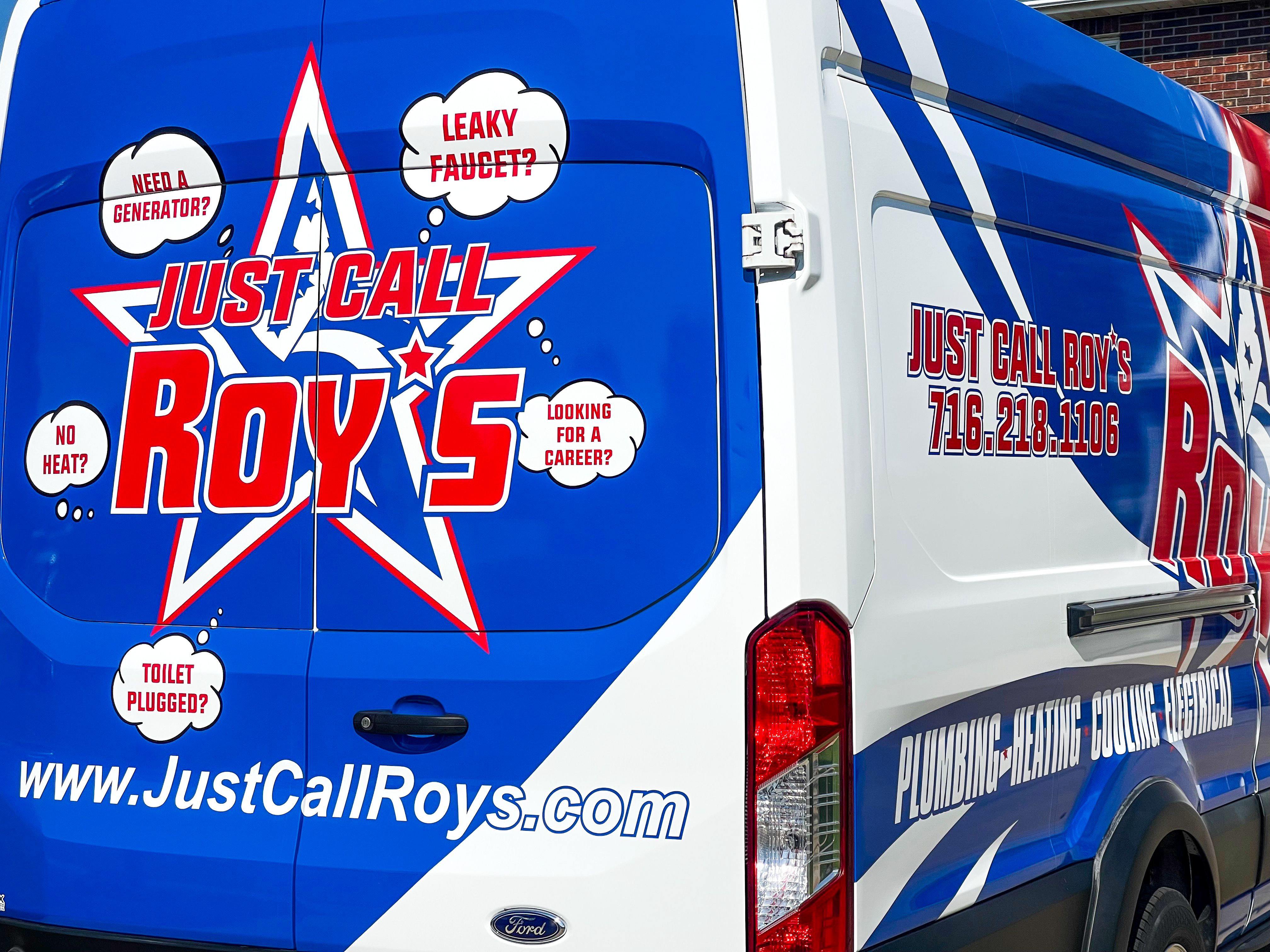 When you need a trusted service, just call Roy's Plumbing, Heating, Cooling & Electrical for all your essential needs.