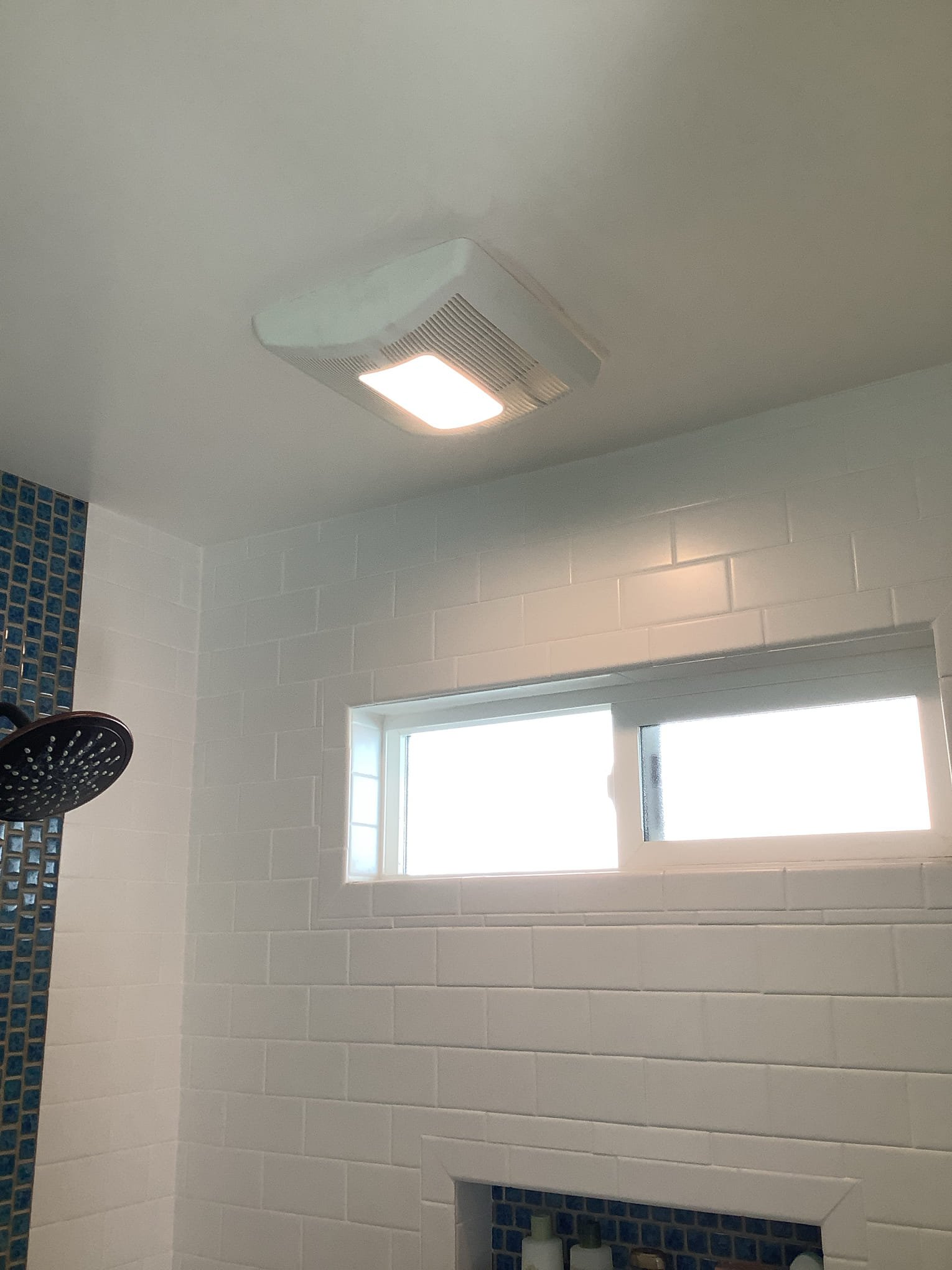 A well-executed bathroom exhaust and light installation shows the careful craftsmanship customers count on from Powell Electric, improving ventilation and safety.