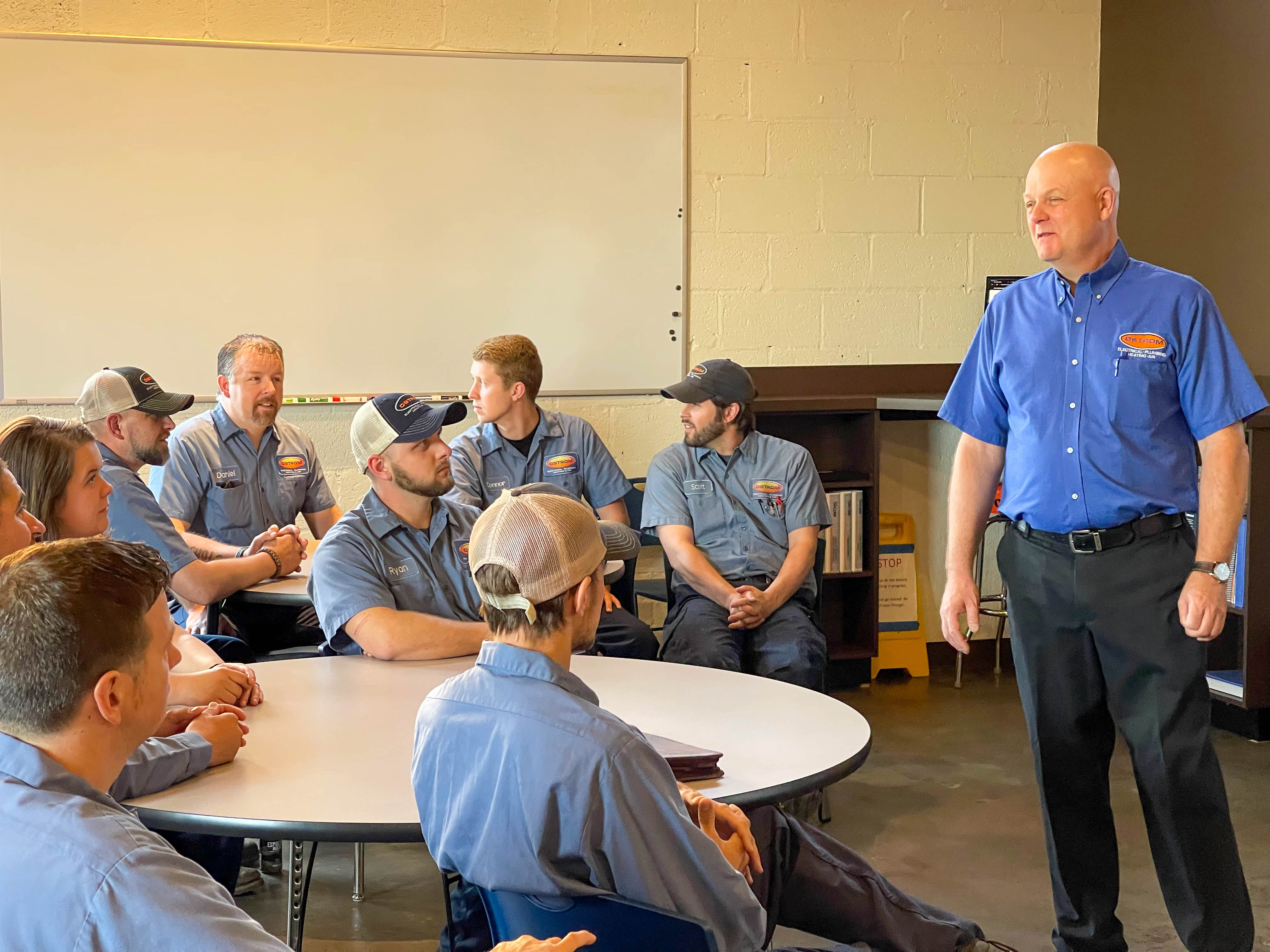 Experience professional service and teamwork with Ostrom Electrical Plumbing Heating & Air Conditioning.
