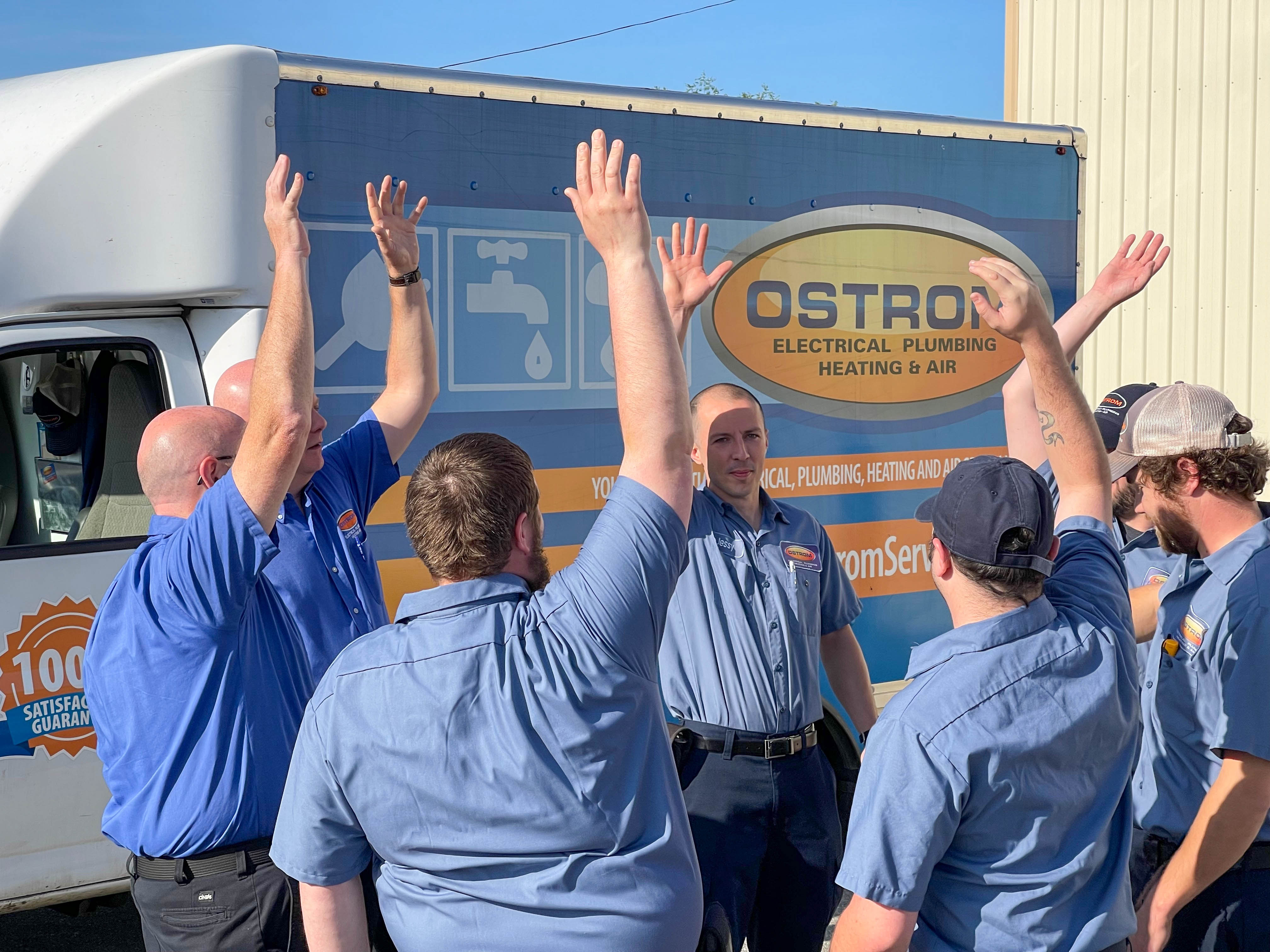 Experience reliable service with a smile at Ostrom Electrical Plumbing Heating & Air Conditioning.
