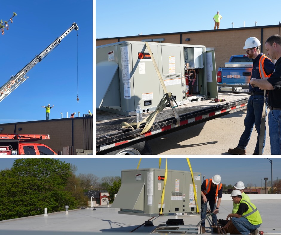 Lanz Plumbing, Heating & Cooling, Inc. demonstrates professional HVAC installation services, ensuring quality and safety on every project.