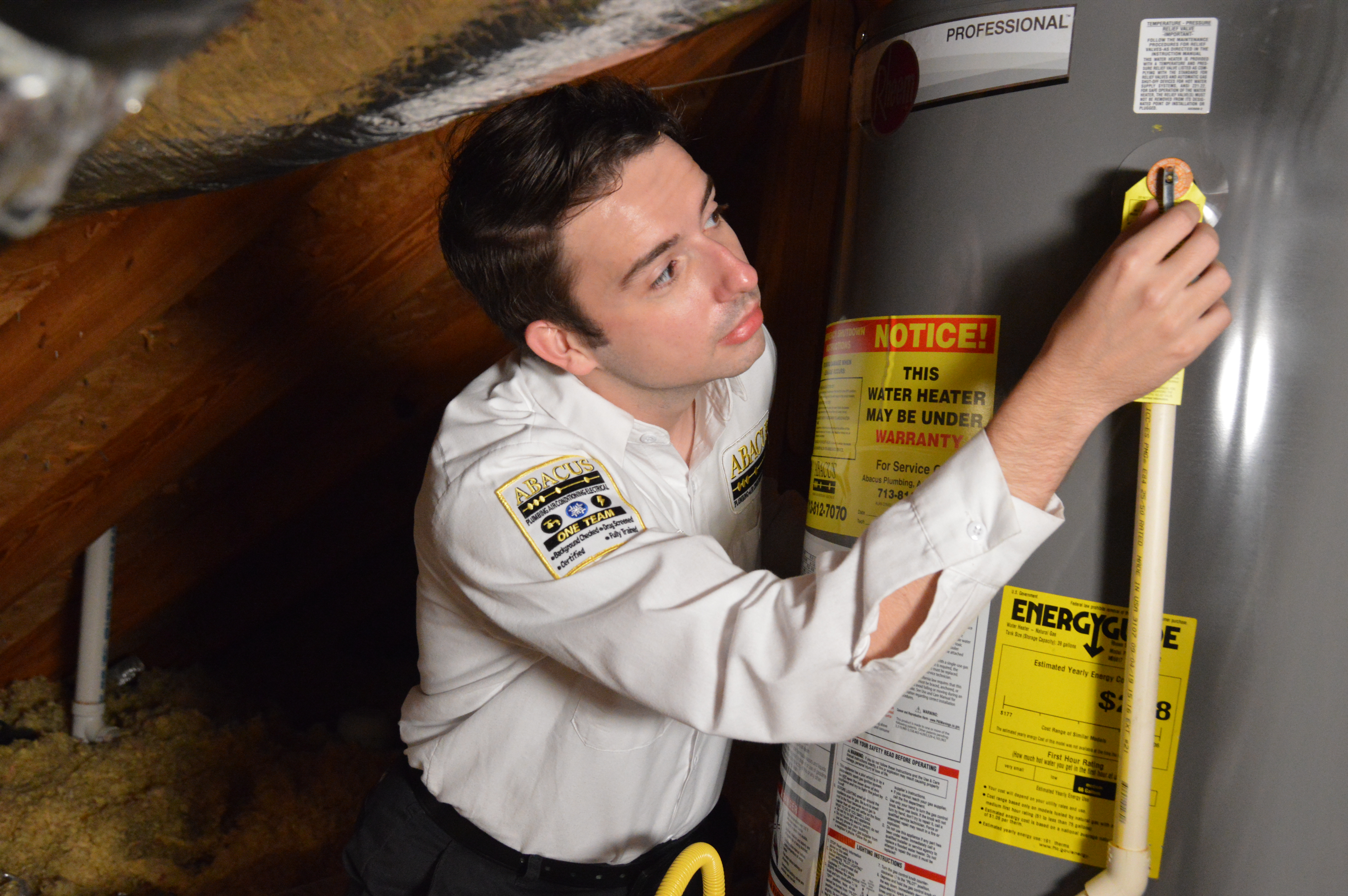 Trust Abacus Plumbing, Air Conditioning, & Electrical for careful, professional water heater service that prioritizes safety and long term reliability.