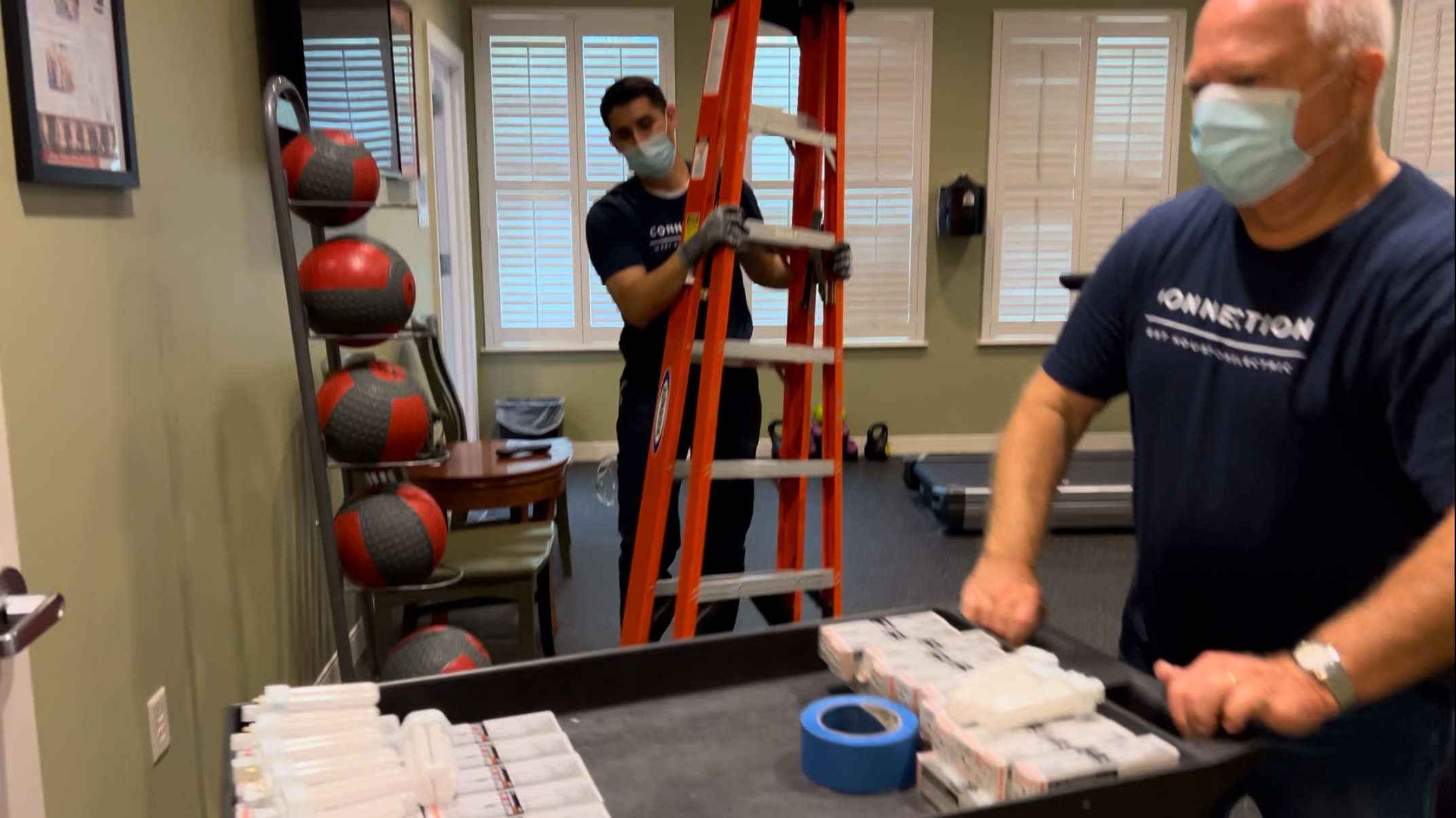 Skilled technicians from West Houston Electric, Inc. work carefully and safely on-site to deliver reliable electrical service with attention to detail.