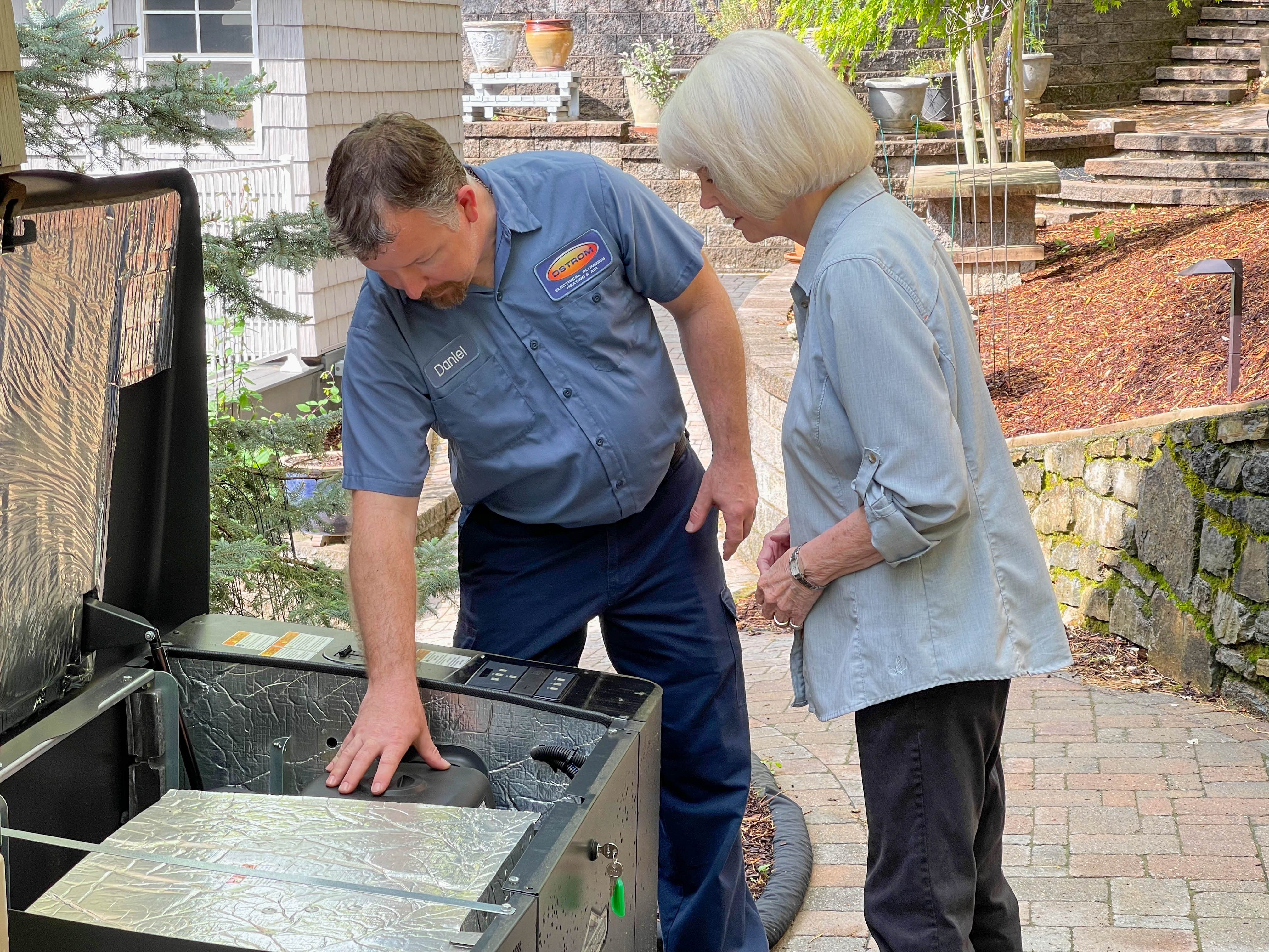 Experience top-notch service and professionalism with Ostrom Electrical Plumbing Heating & Air Conditioning.