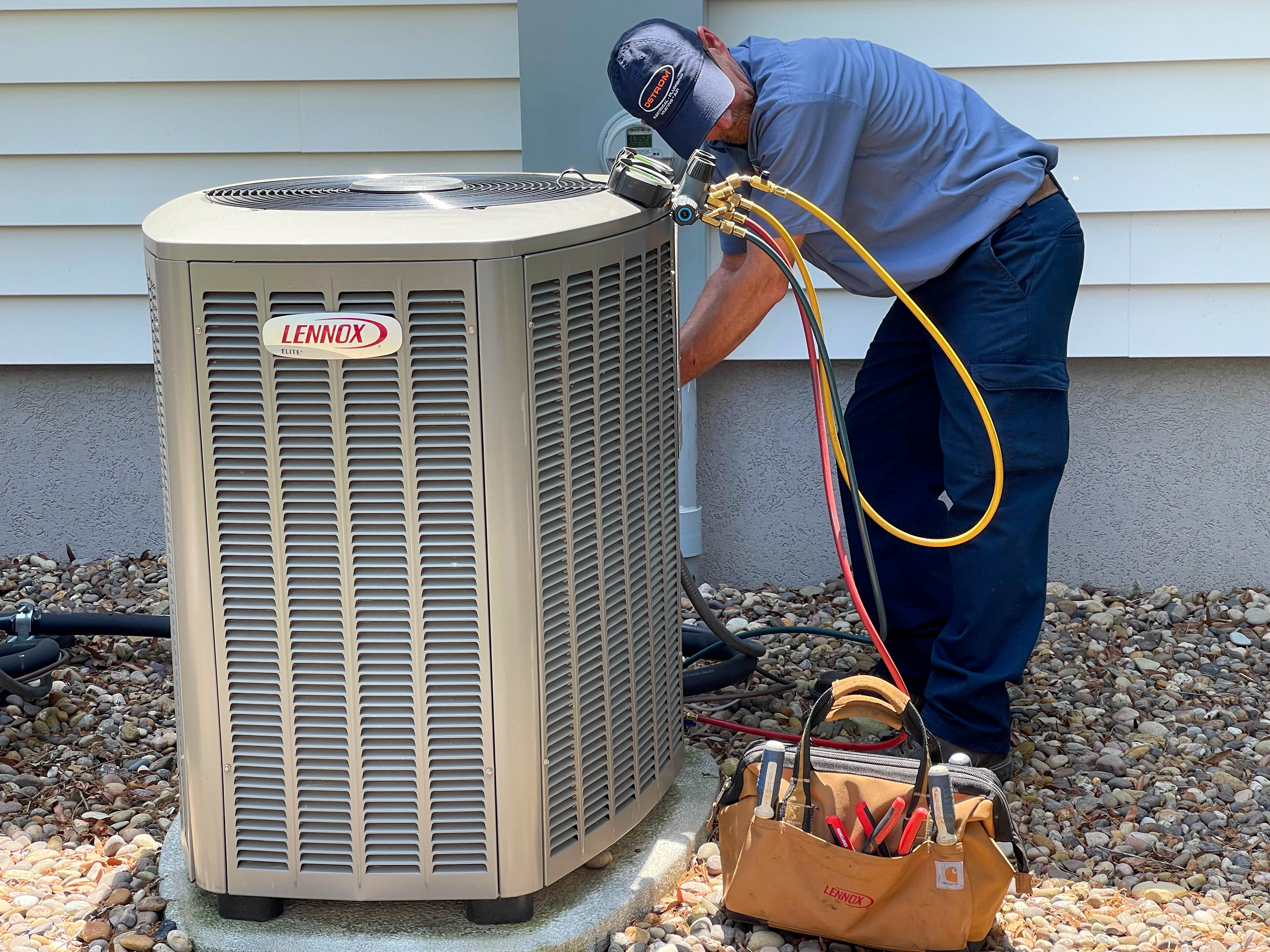Expert air conditioning maintenance by Ostrom Electrical Plumbing Heating & Air Conditioning ensures your comfort year-round.