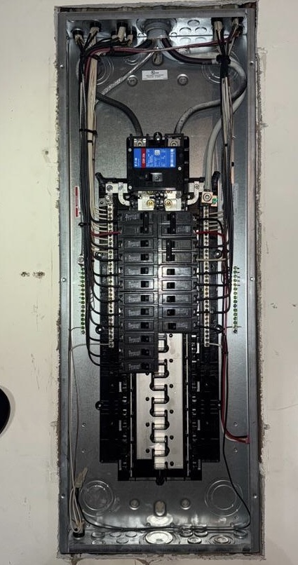 Kalahari Electrical Services demonstrates clean, code-focused breaker work and organized wiring for dependable home electrical safety.
