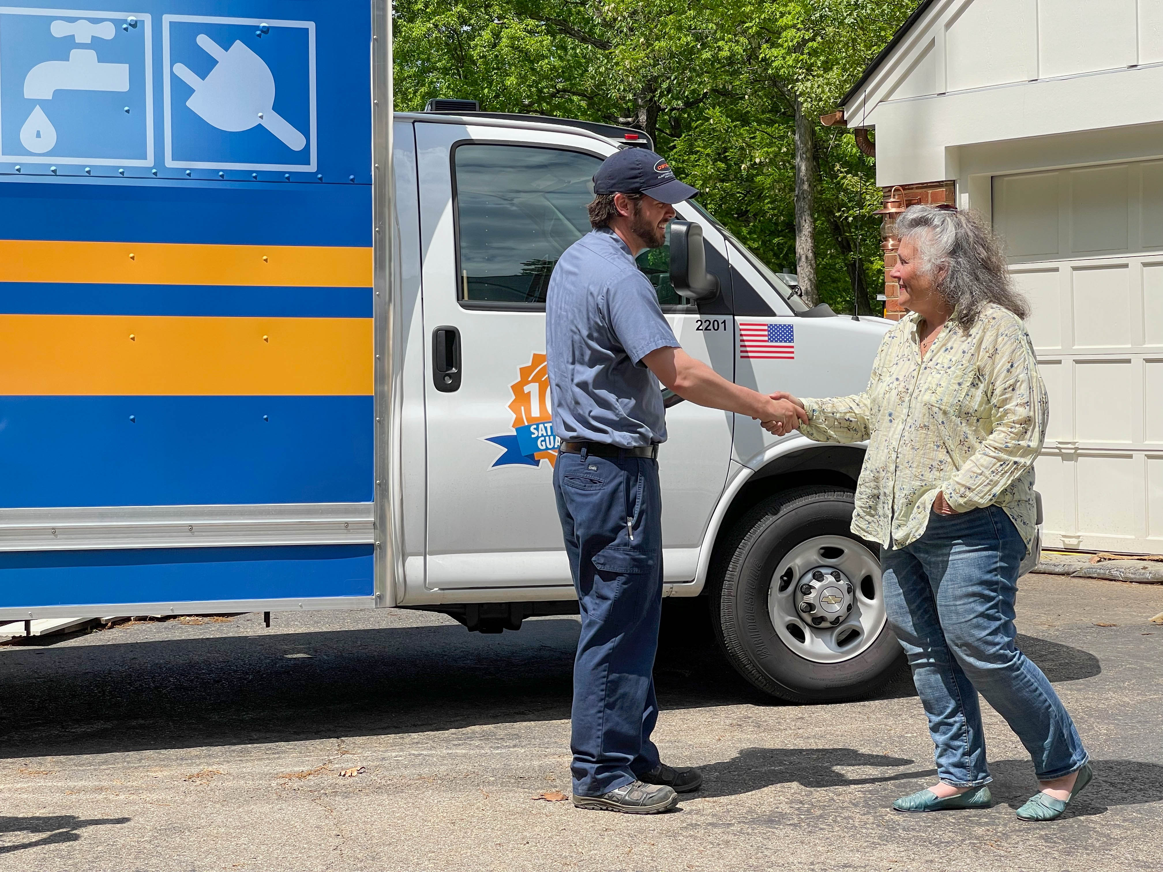 Ostrom Electrical Plumbing Heating & Air Conditioning delivers exceptional service with a smile, ensuring your comfort and satisfaction.
