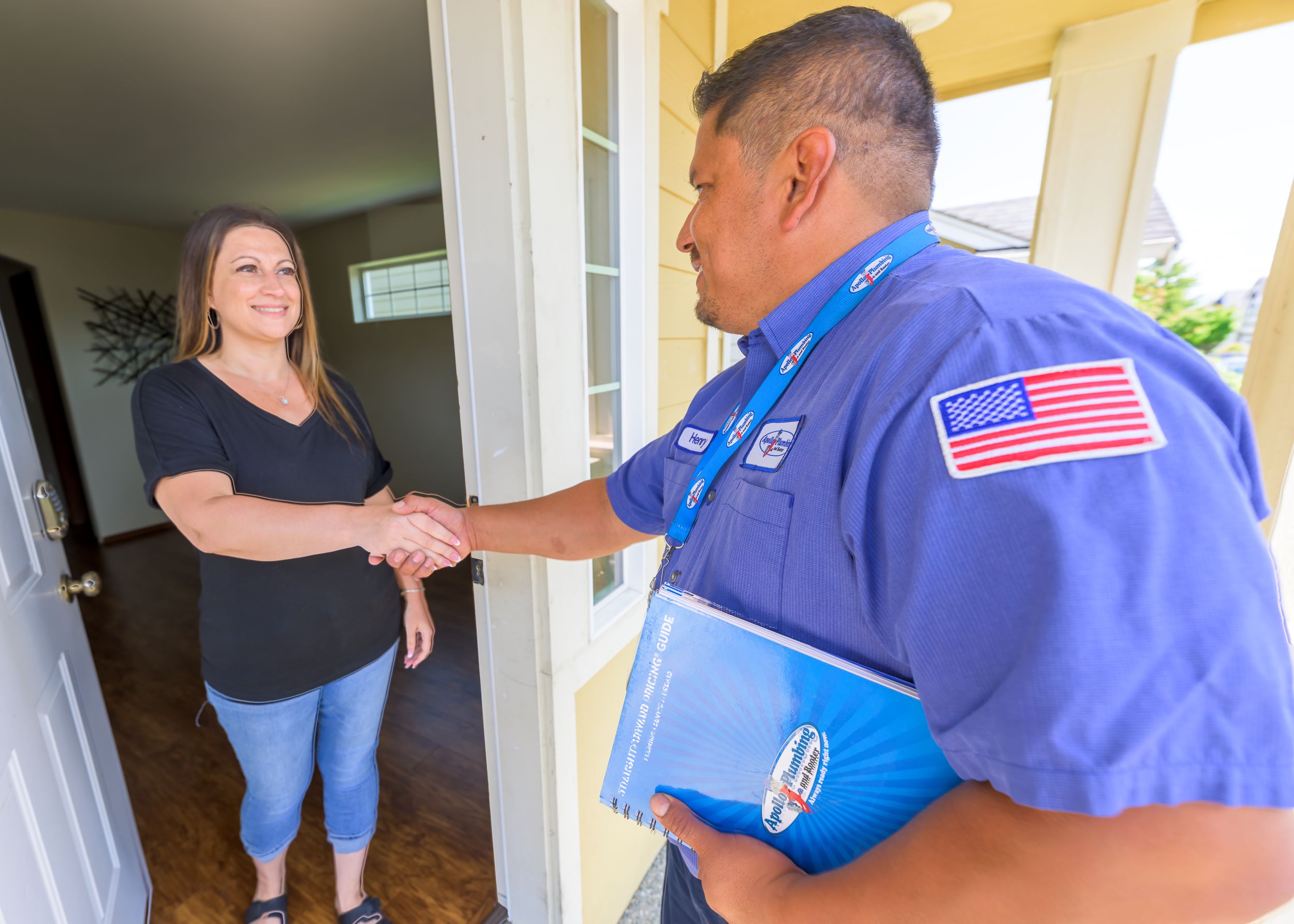Apollo Plumbing - Providing quality service with a handshake and a smile.