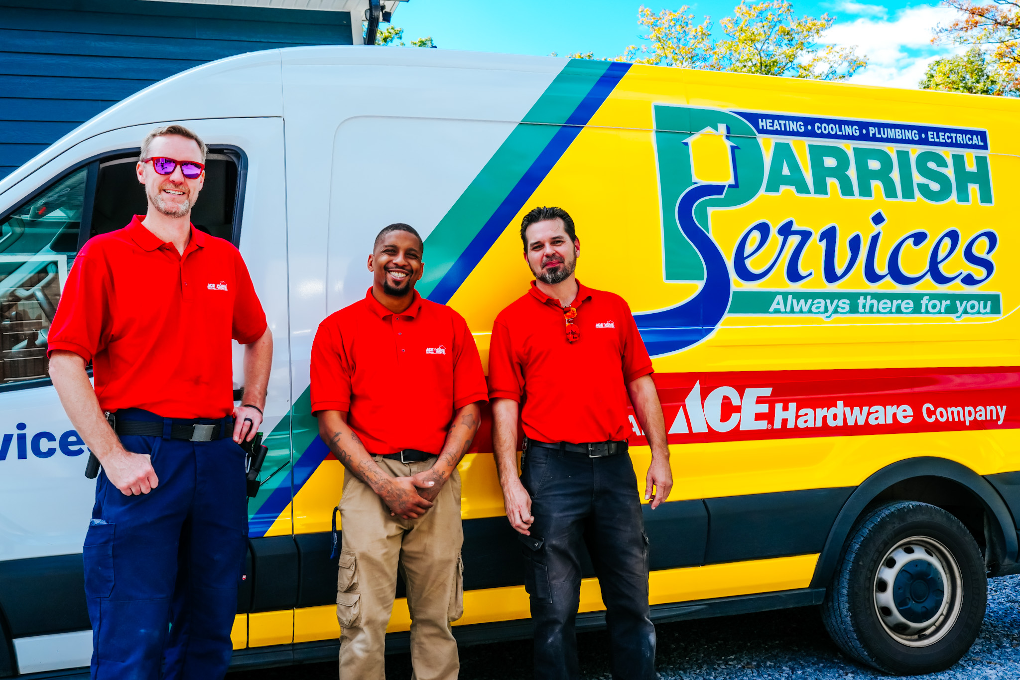 Friendly, uniformed technicians from Parrish Services showcase dependable craftsmanship and prompt service you can trust for your home.