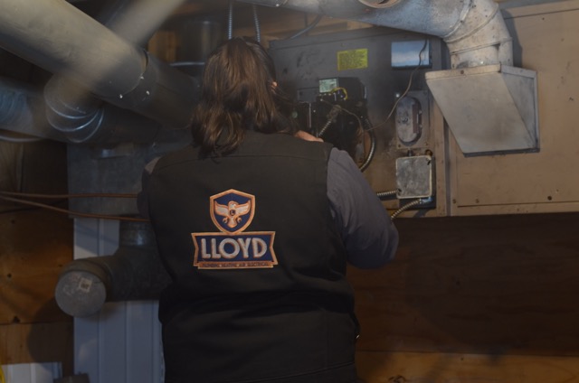 Skilled technicians from Lloyd Plumbing, Heating, Air, Electrical deliver dependable HVAC service with care and professional workmanship.