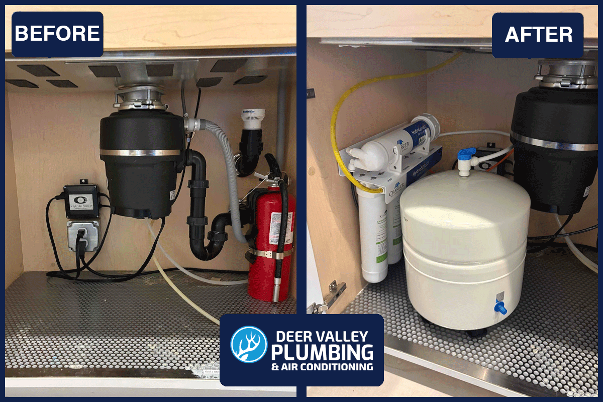 Transform your kitchen with exceptional plumbing solutions from Deer Valley Plumbing & Air Conditioning, ensuring a cleaner, safer home.