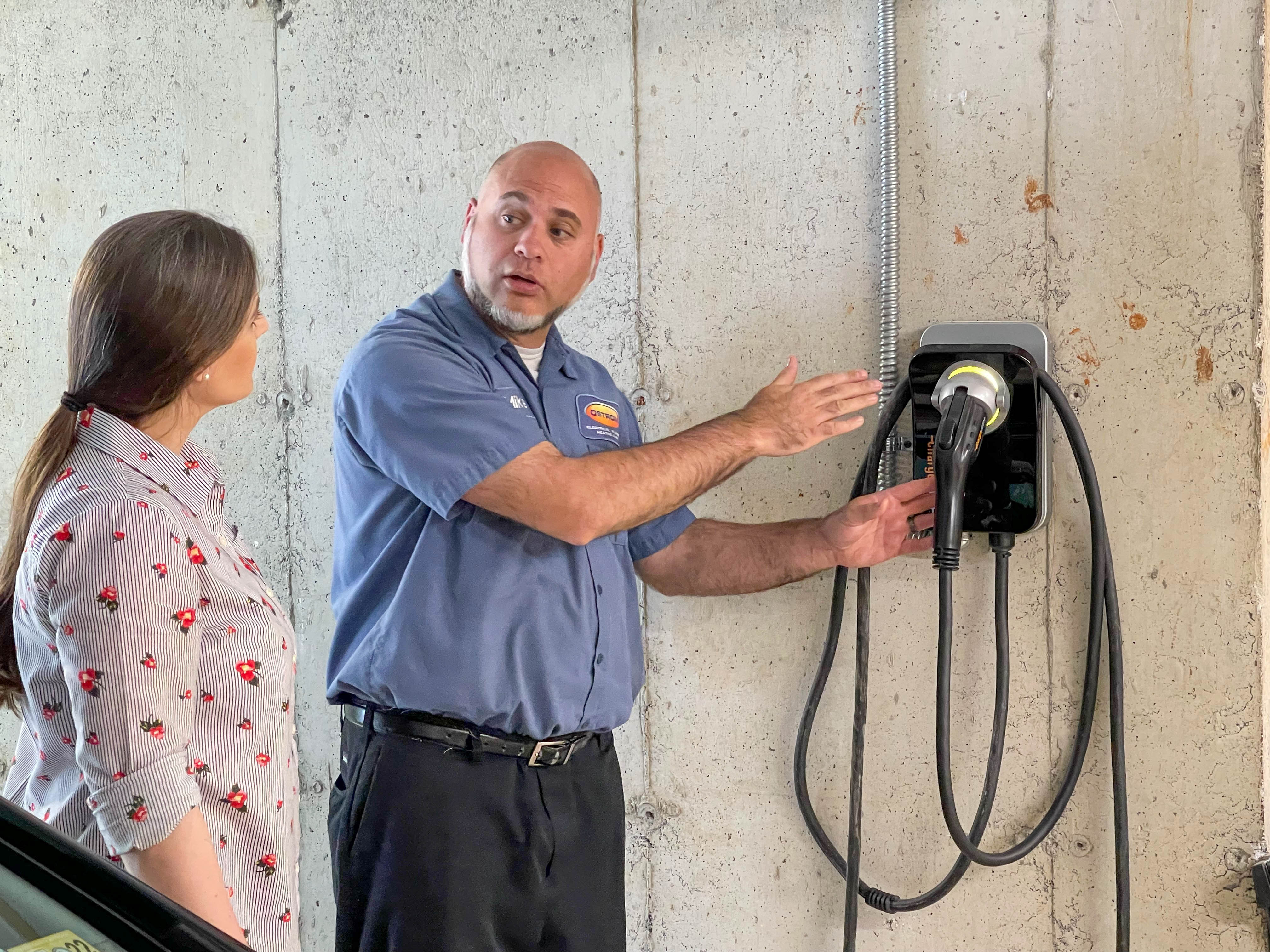Experience top-notch electrical services with Ostrom Electrical Plumbing Heating & Air Conditioning, ensuring your electric vehicle charging needs are professionally met.