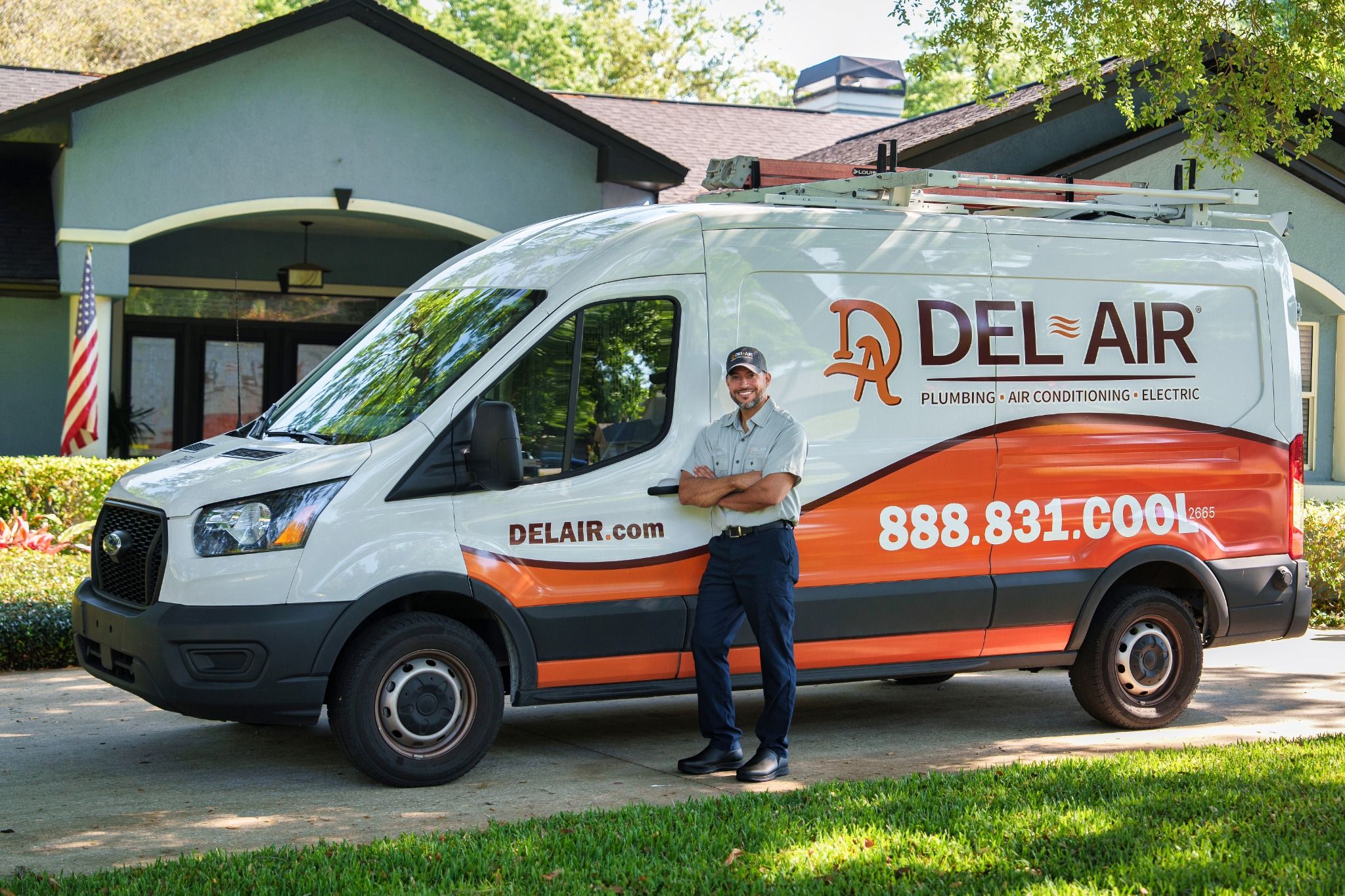 Friendly, professional technicians from Del-Air Heating, Air Conditioning, Plumbing and Electrical deliver reliable on-site service with pride and care.