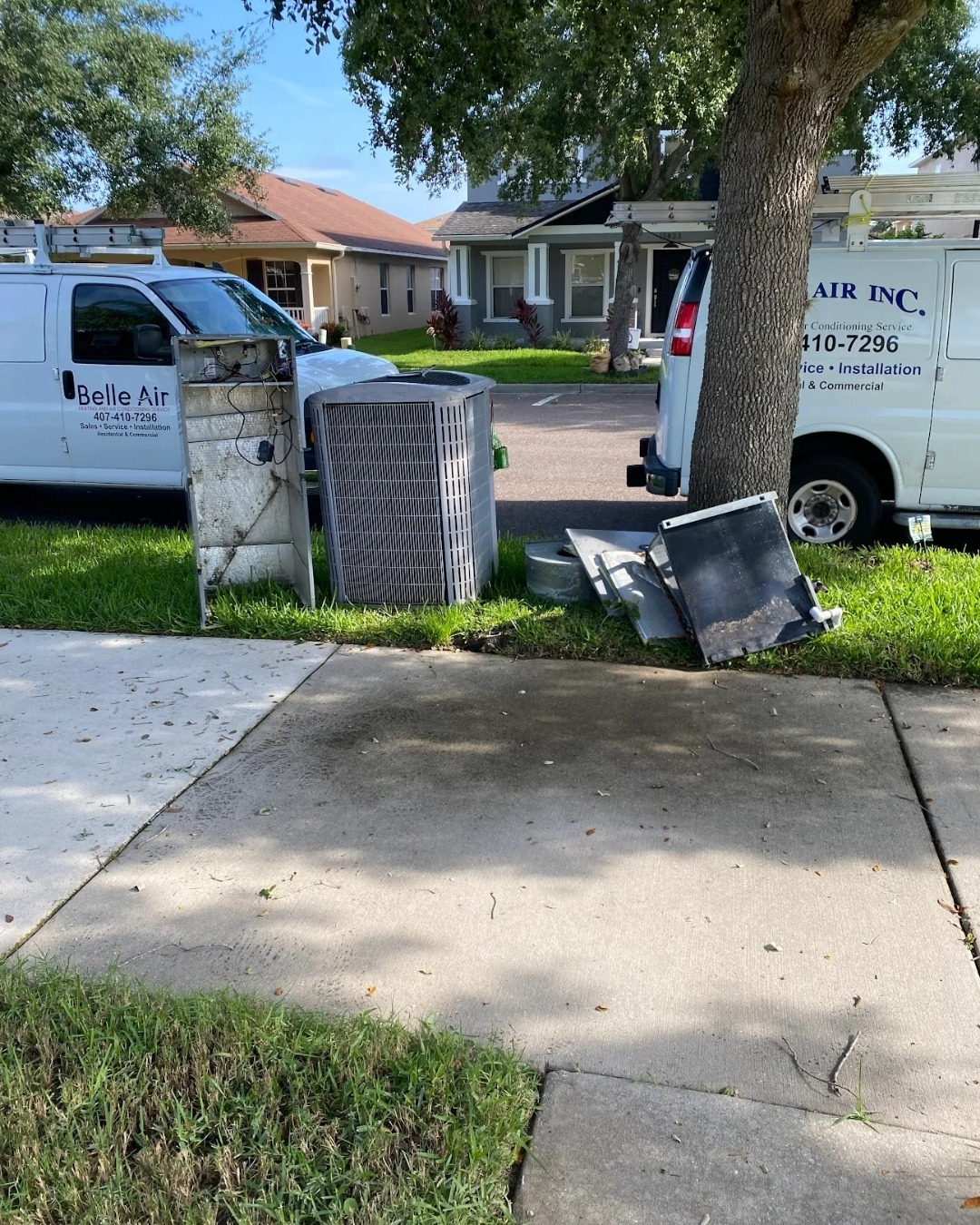 Belle Air ensures your home stays comfortable with expert HVAC service and installation, highlighted by their professional and well-equipped service teams.