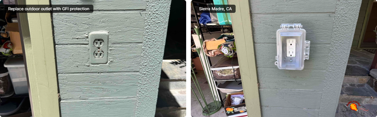 GFCI Outlet Installation in Sierra Madre, CA