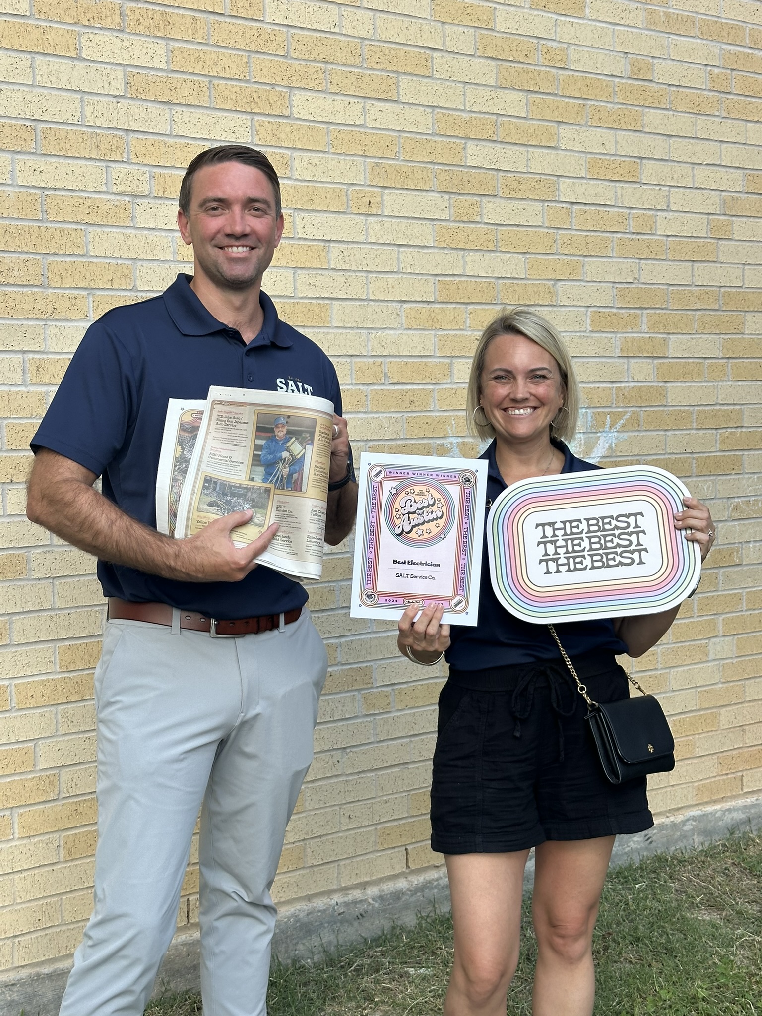 SALT Plumbing Air & Electric: Proud to be recognized as the best in service and dedication!