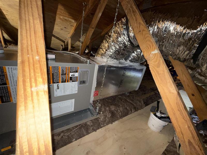 ECM Air Conditioning provides expertly installed HVAC solutions to keep your home comfortable and efficient, even in the tightest attic spaces.