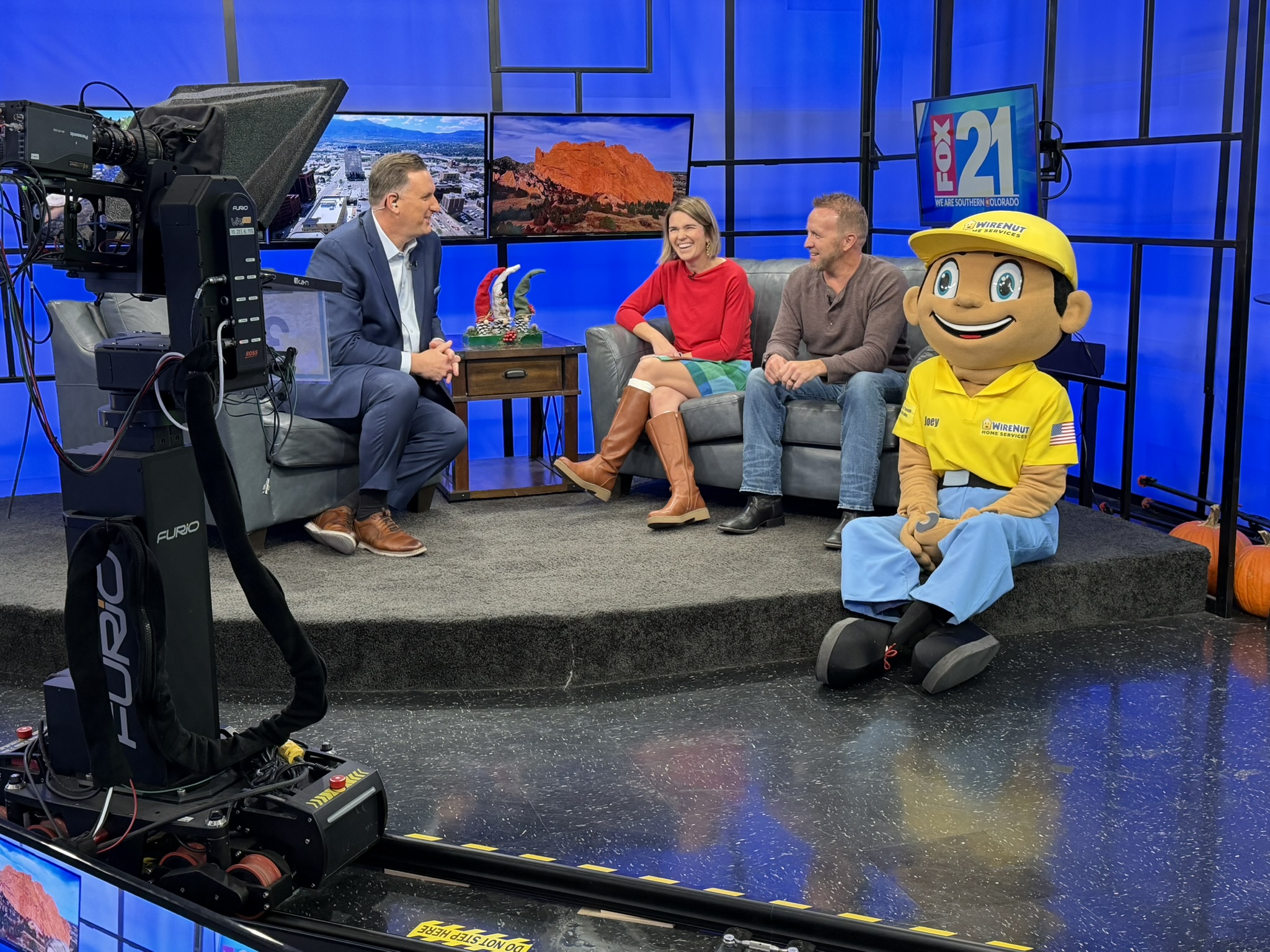 WireNut Home Services showcases professionalism and reliability in an engaging TV studio segment.