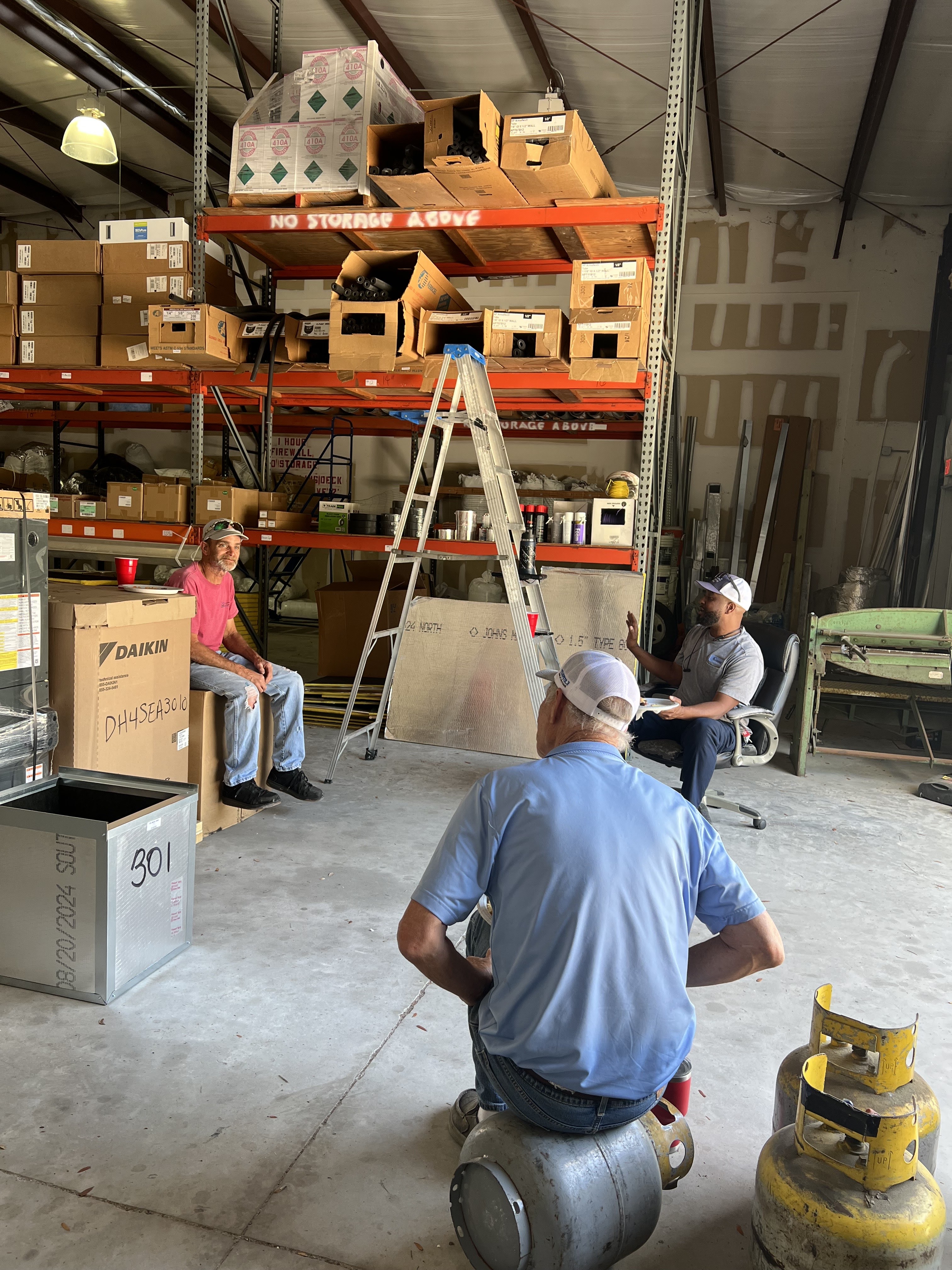 Trust Creeks Air Conditioning & Heating for your HVAC needs, where expertise meets exceptional service in a well-organized workspace.