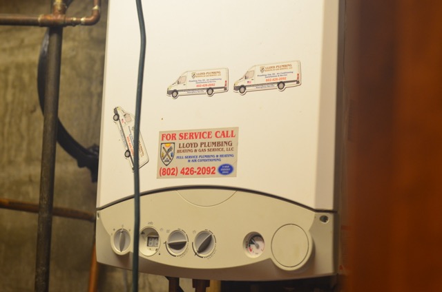 Dependable maintenance and clear contact information on installed equipment reflect the trusted service customers expect from Lloyd Plumbing, Heating, Air, Electrical.