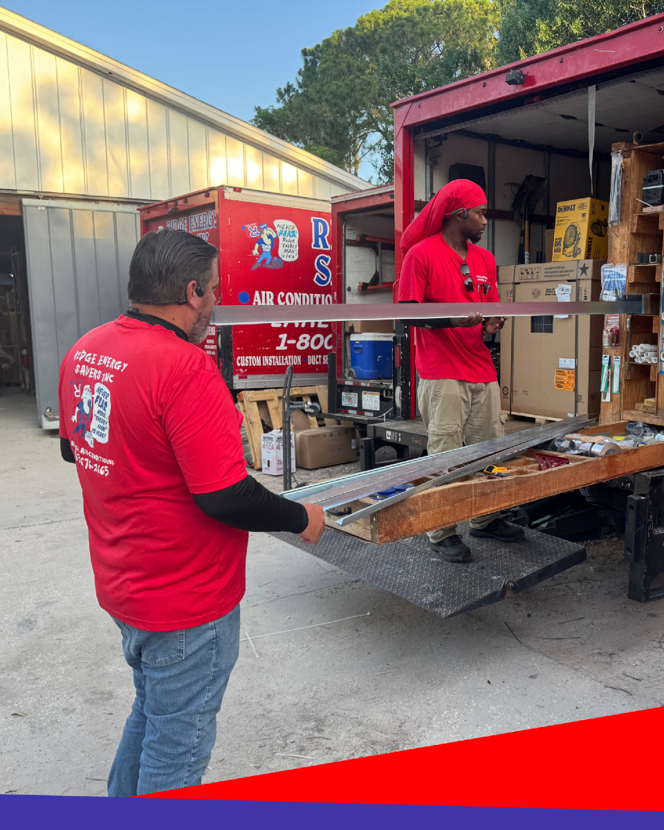 Ridge Energy Savers Inc. Heating & Air Conditioning delivers efficient and reliable HVAC services, demonstrated by our dedicated team at work, ready to meet your climate needs.