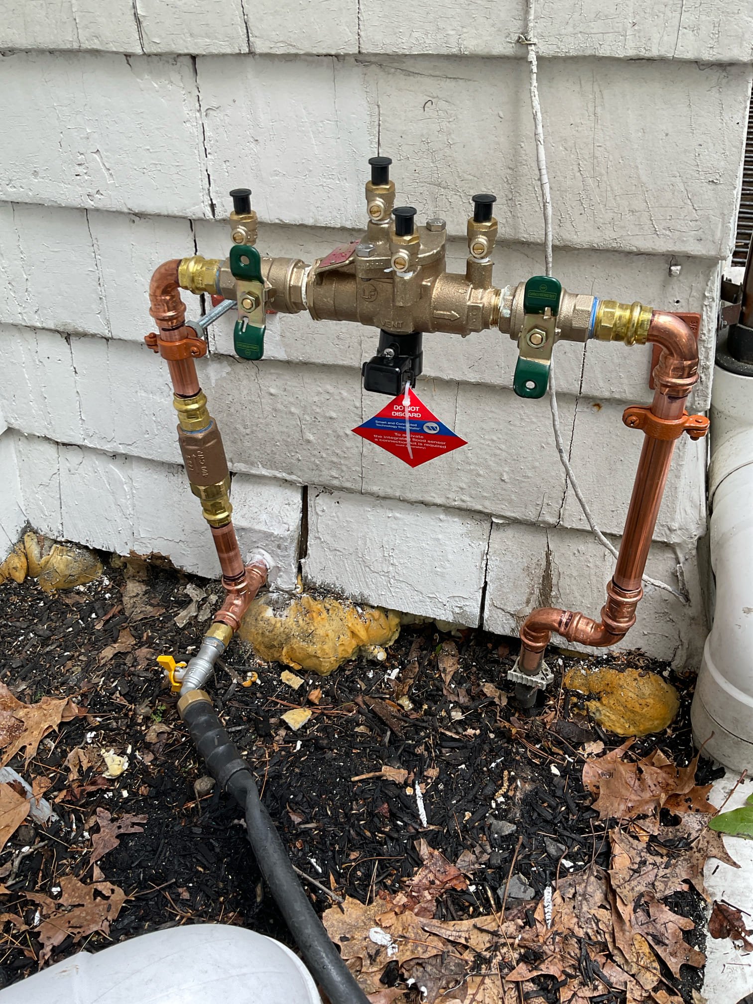 Akian Plumbing, Heating, Cooling & Electric installed a code-compliant backflow assembly with clean copper piping to ensure long-lasting, safe water protection.