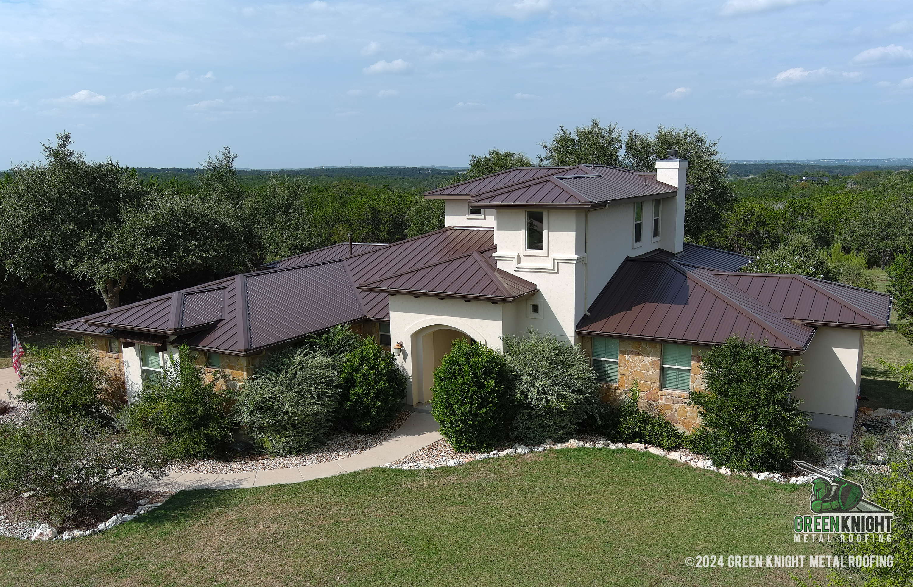Experience unparalleled durability and elegance with Green Knight® Metal Roofing, where quality meets the beauty of expertly crafted roofing systems.