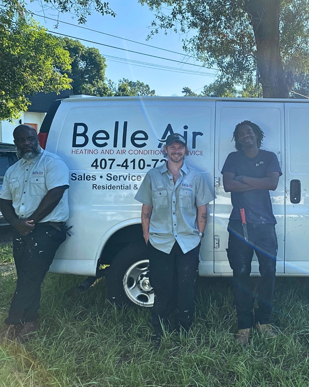 Meet the friendly and professional team at Belle Air, where quality HVAC service is just a call away.