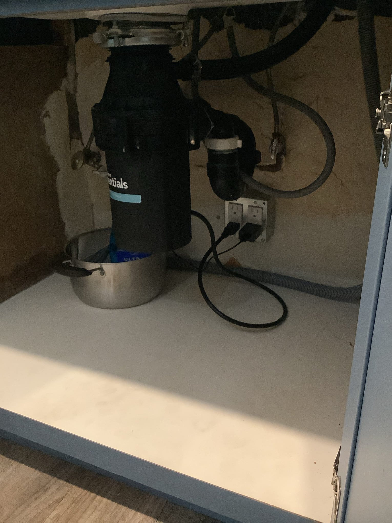 Powell Electric ensures safe, tidy under-sink electrical connections and responsive service for plumbing-adjacent power concerns.