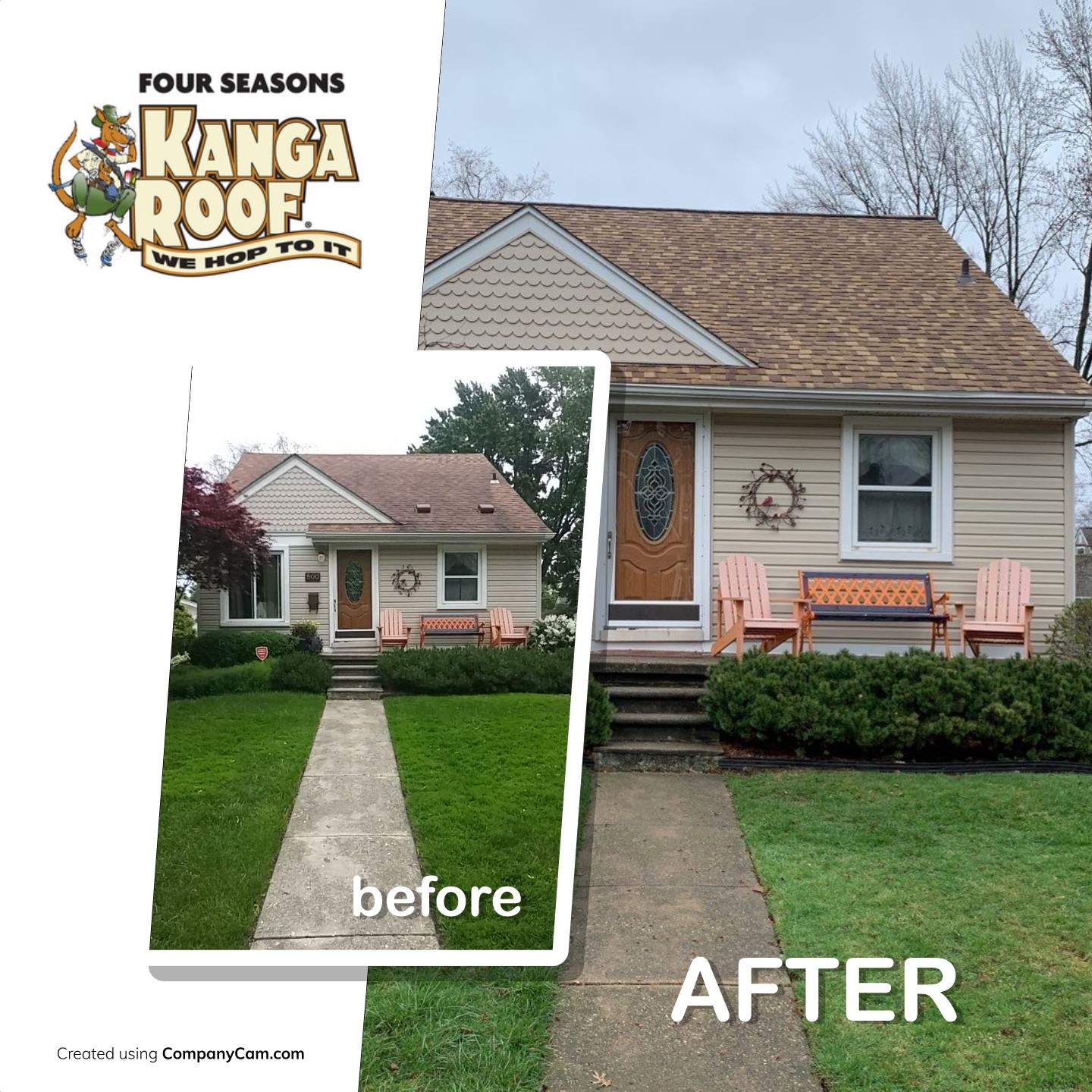 Transform your home with Four Seasons Kanga Roof - where quality and professionalism hop to it!