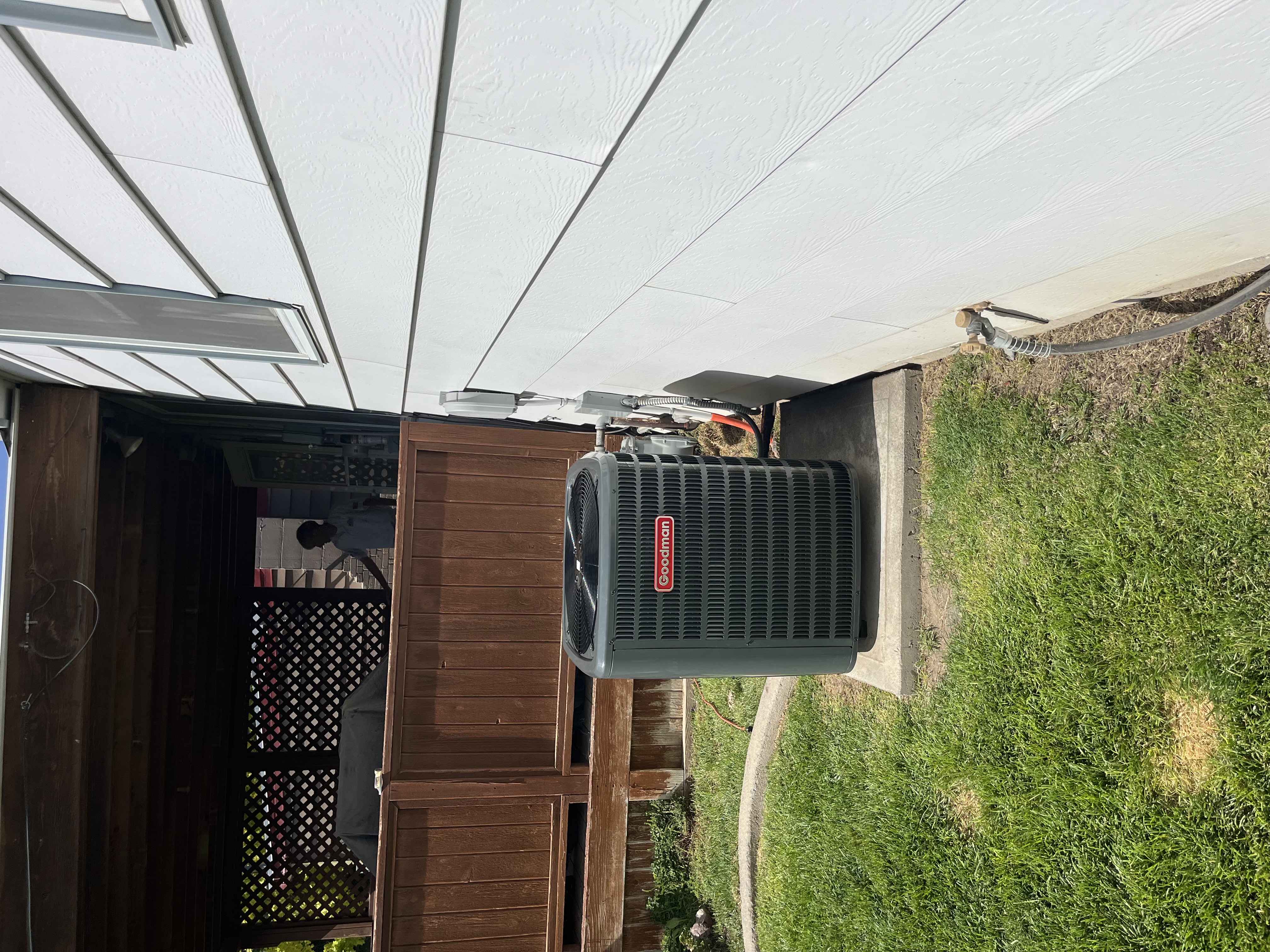 A well-installed Goodman outdoor unit demonstrates reliable craftsmanship and lasting value from Home Heating & Air Conditioning.