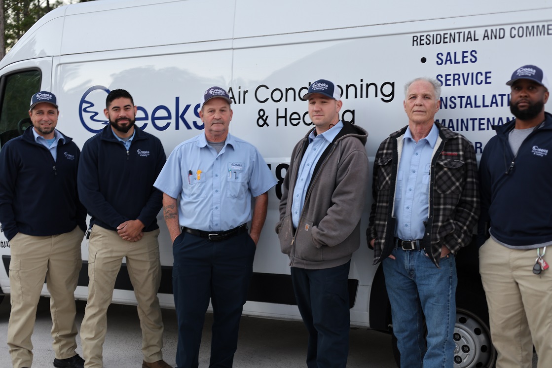 Trust Creeks Air Conditioning & Heating for reliable and professional service, brought to you by our dedicated team.