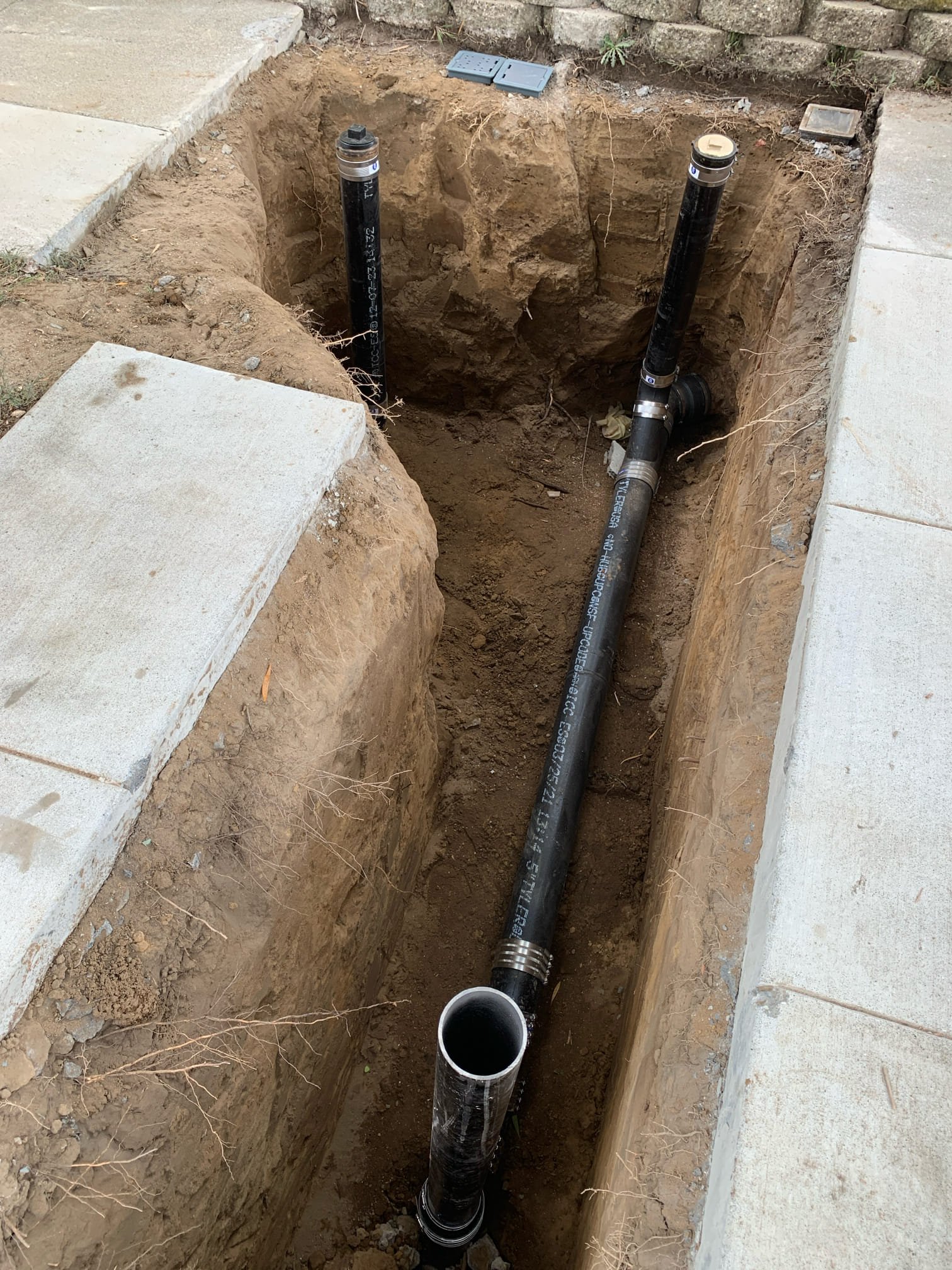 Clean, careful sewer line work shows the reliability customers trust from Magic Plumbing Heating & Cooling for lasting drainage solutions.