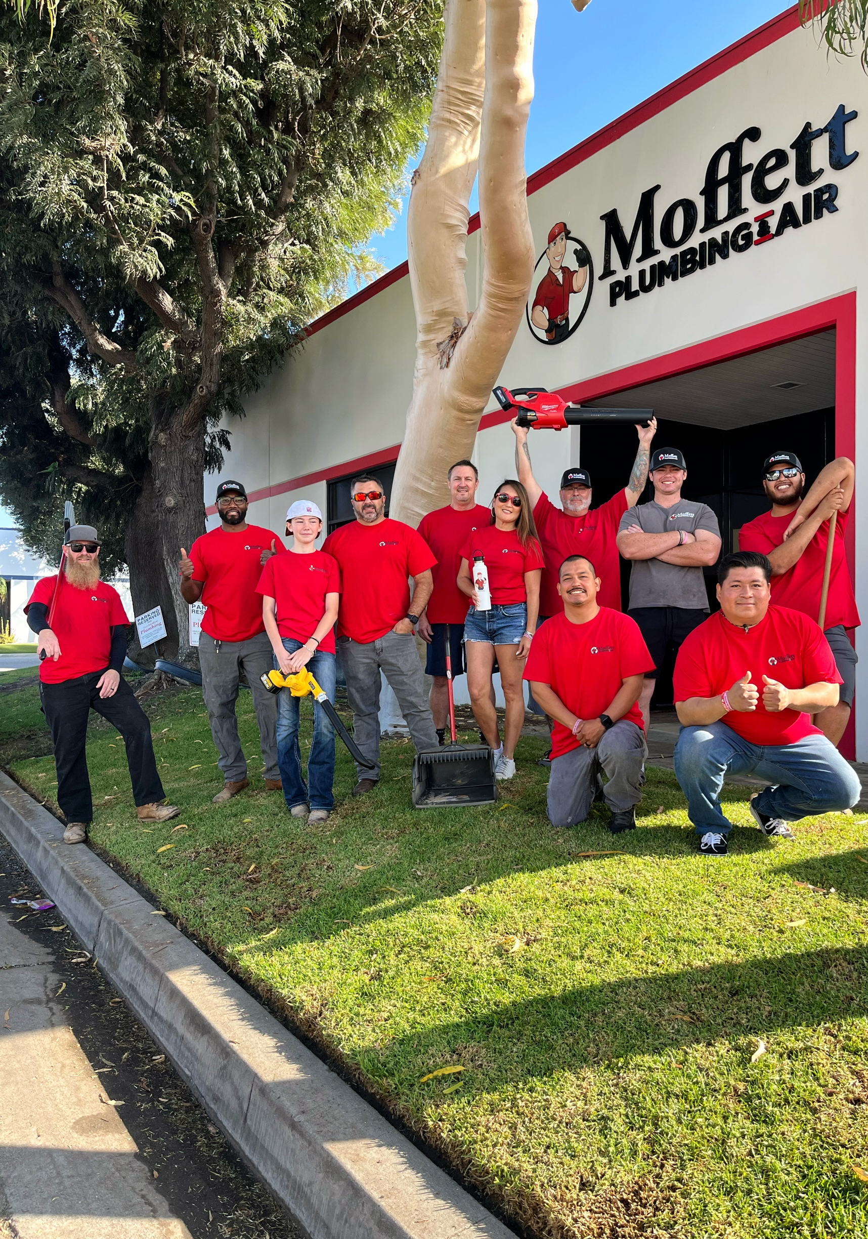 Experience quality service with a smile at Moffett Plumbing & Air.