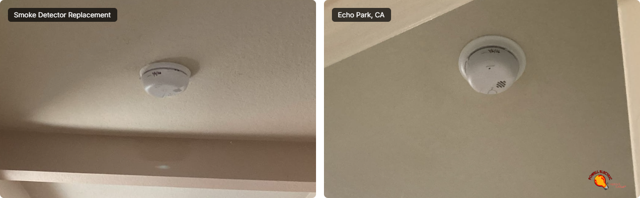 Powell Electric shows dependable smoke detector installation that prioritizes home safety and neat workmanship for lasting peace of mind.
