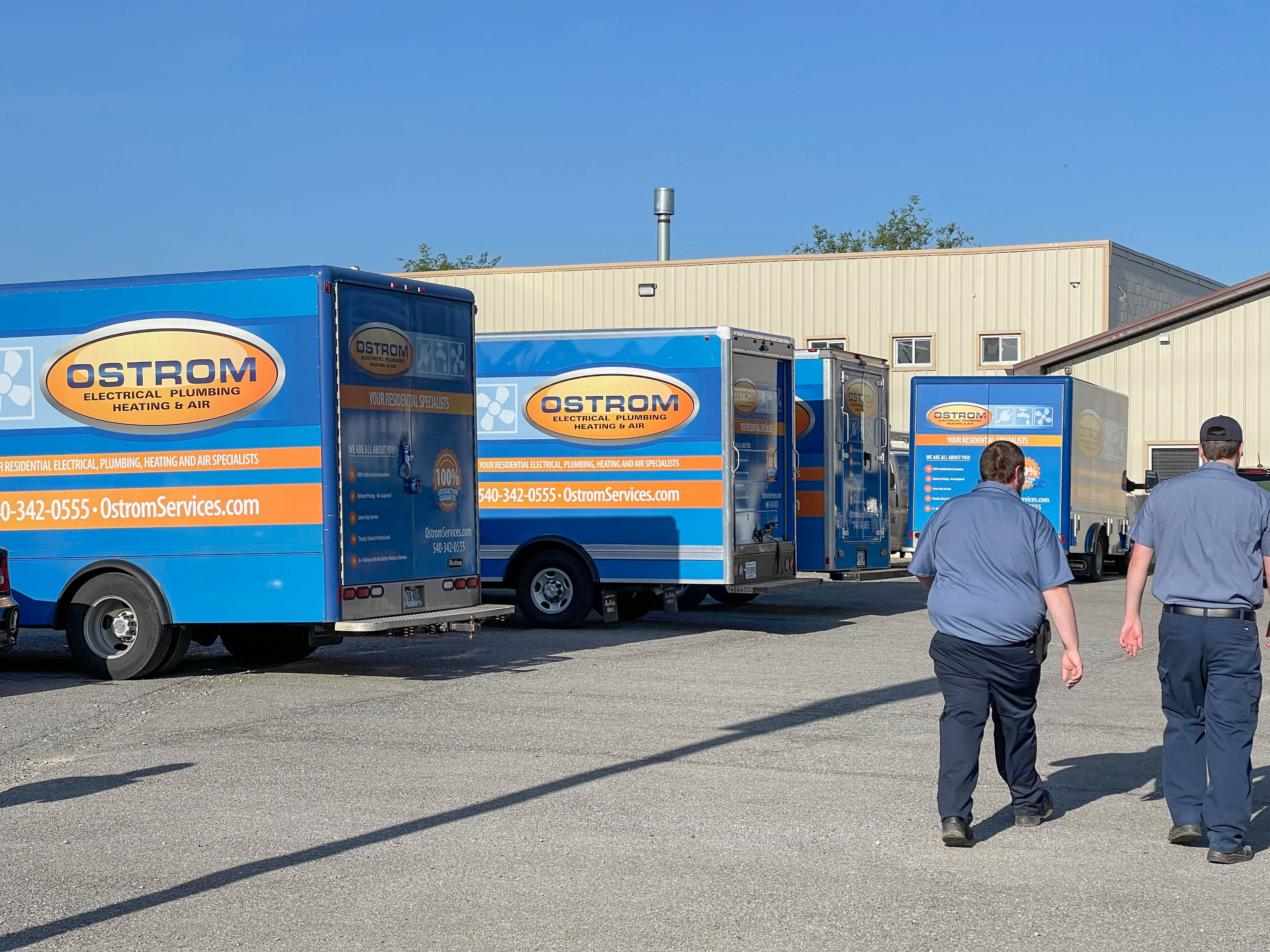 Trust Ostrom Electrical Plumbing Heating & Air for professional and reliable service, backed by a fleet that's ready to serve you.