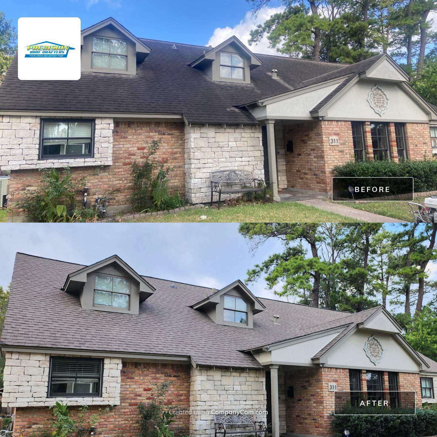 At Precision Roof Crafters, Inc., excellence is visible in every detail. Witness our transformative roofing solutions that enhance both aesthetics and durability.