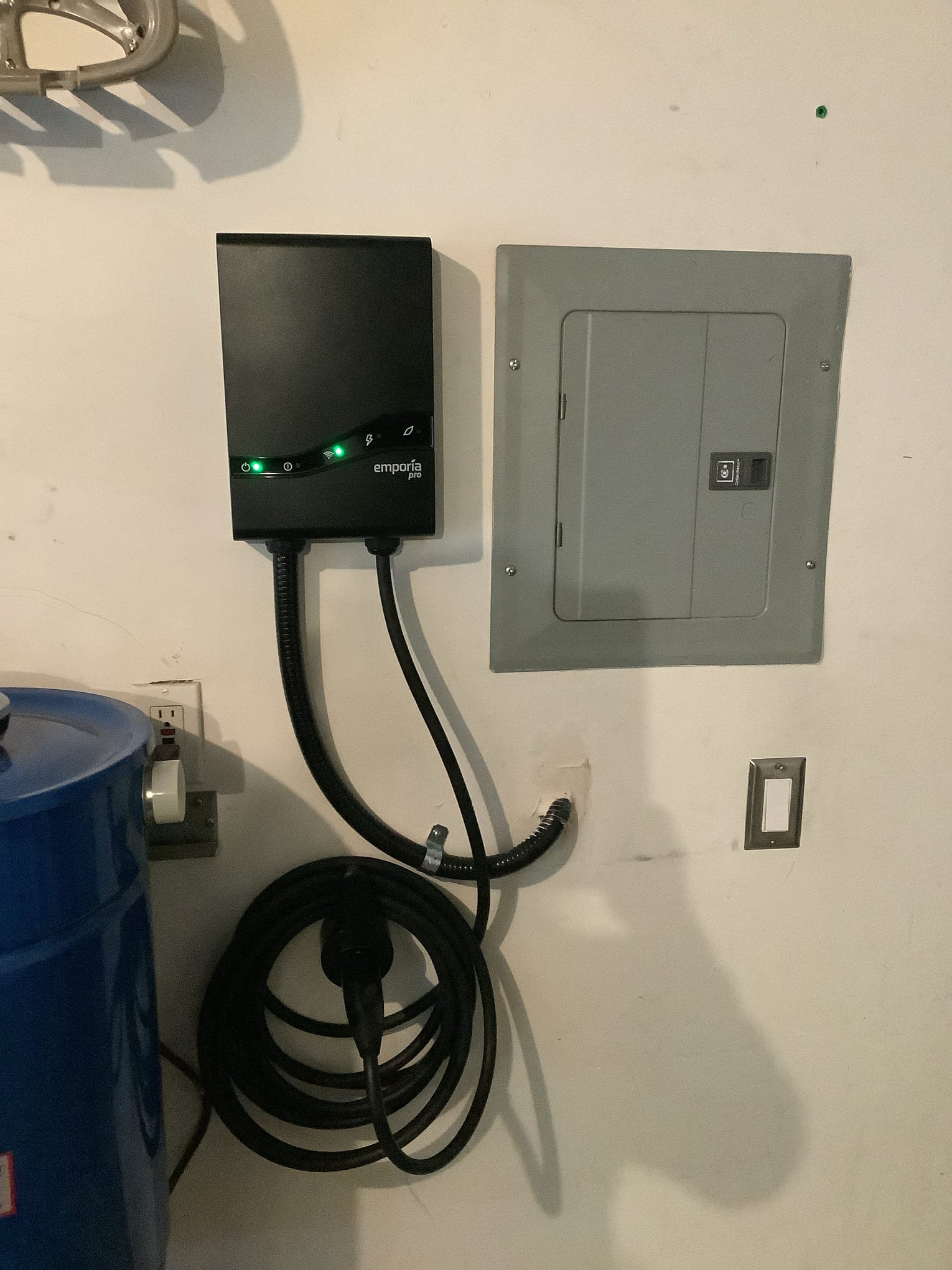 Powell Electric installed clean, organized residential electrical monitoring and charging connections to boost safety and energy control for your home.