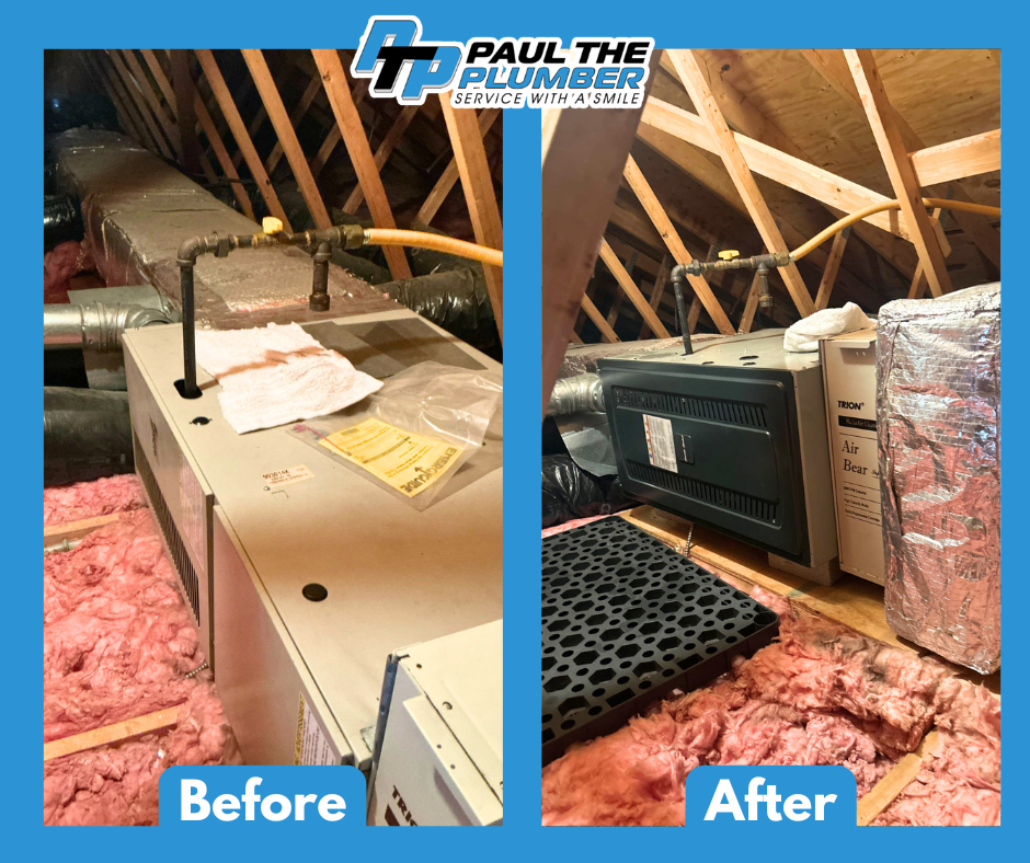 Trust Paul The Plumber to deliver careful attic HVAC service, leaving equipment tidy and insulated for reliable performance.