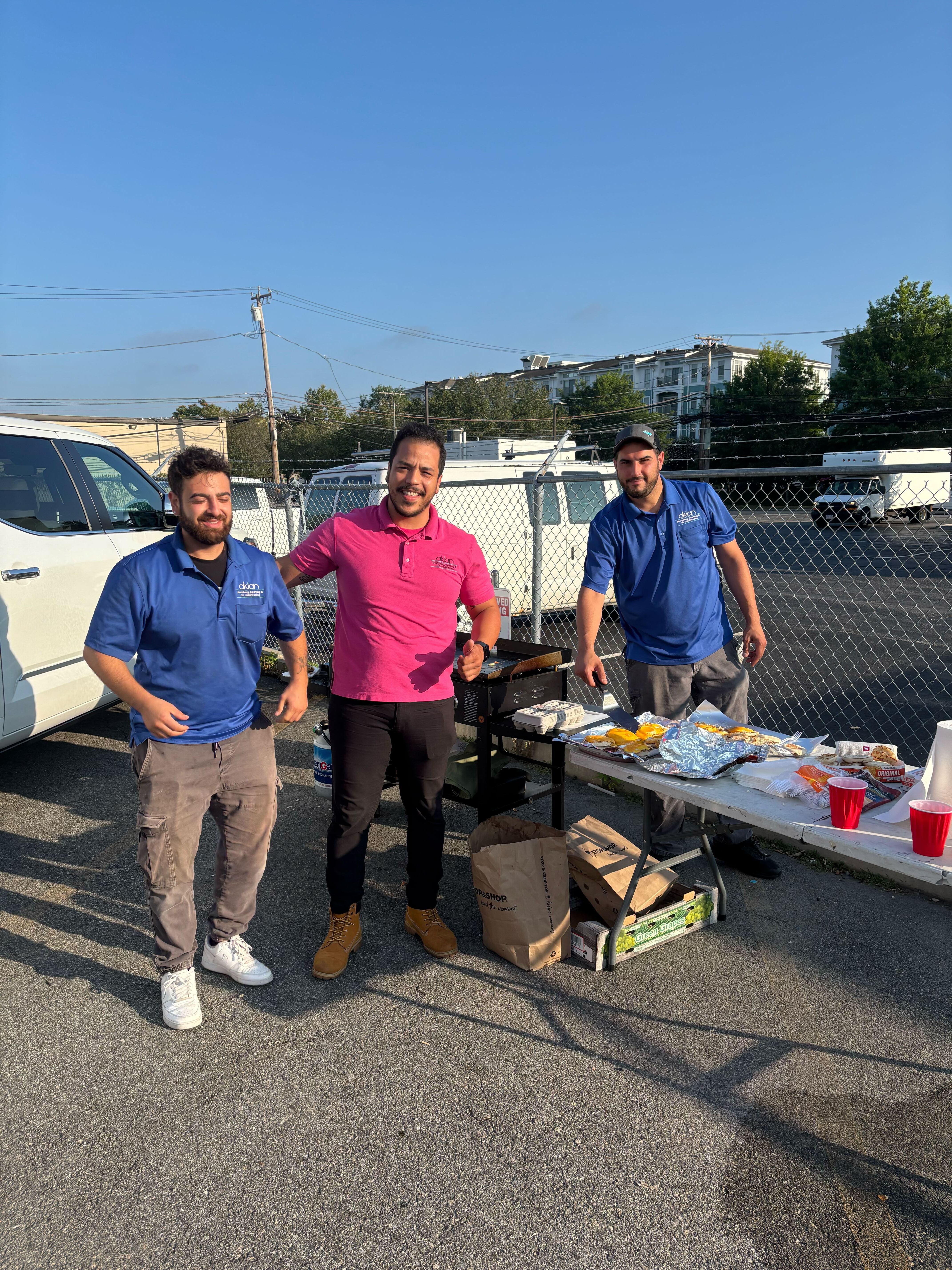 At Akian Plumbing, Heating, Cooling & Electric, we foster a culture of teamwork and camaraderie, ensuring top-notch service with a smile!