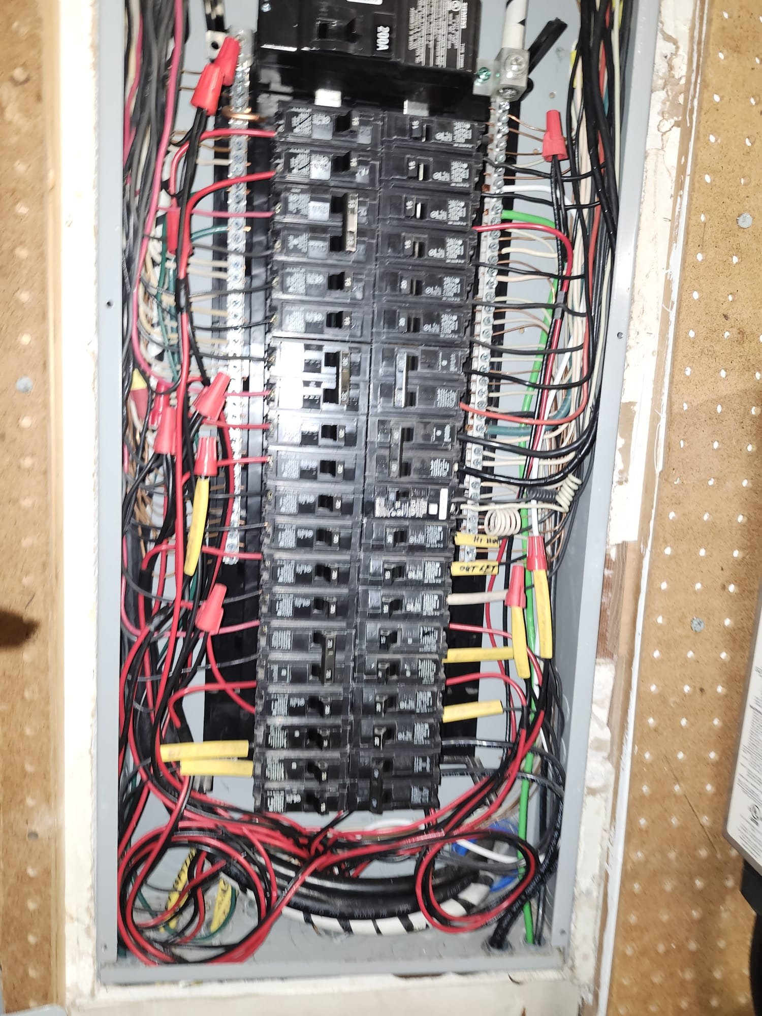 At Service Professionals, quality and safety are our top priorities, as showcased in this expertly organized electrical panel.